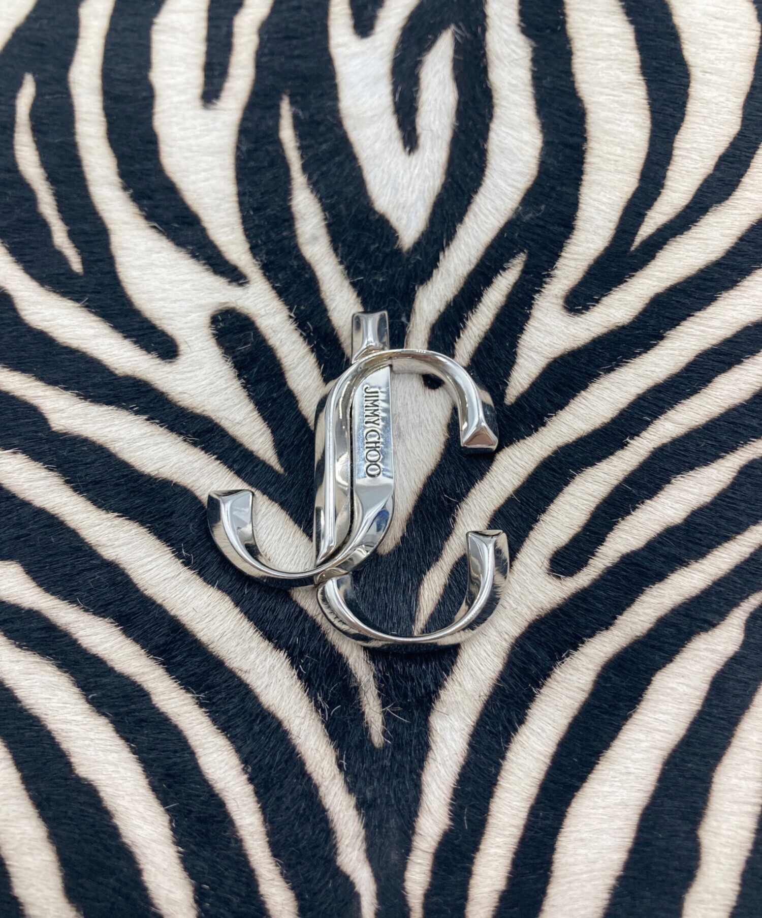 中古・古着通販】JIMMY CHOO (ジミーチュウ) ハラコゼブラチェーン