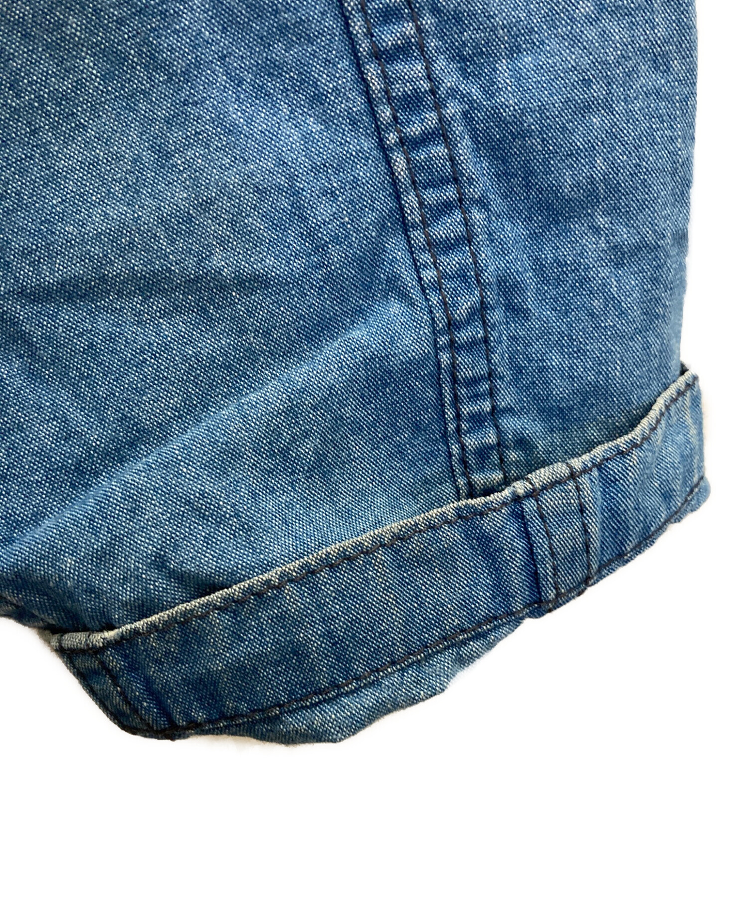 中古・古着通販】FDMTL (ファンダメンタル) パッチワークデニムシャツ