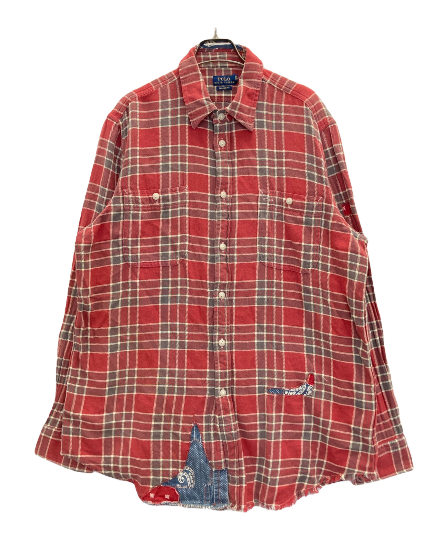 ラルフローレン　コンフォーターカバー　チェック　新品未使用 中古・古着通販】POLO RALPH LAUREN (ポロ・ラルフローレン) リペア