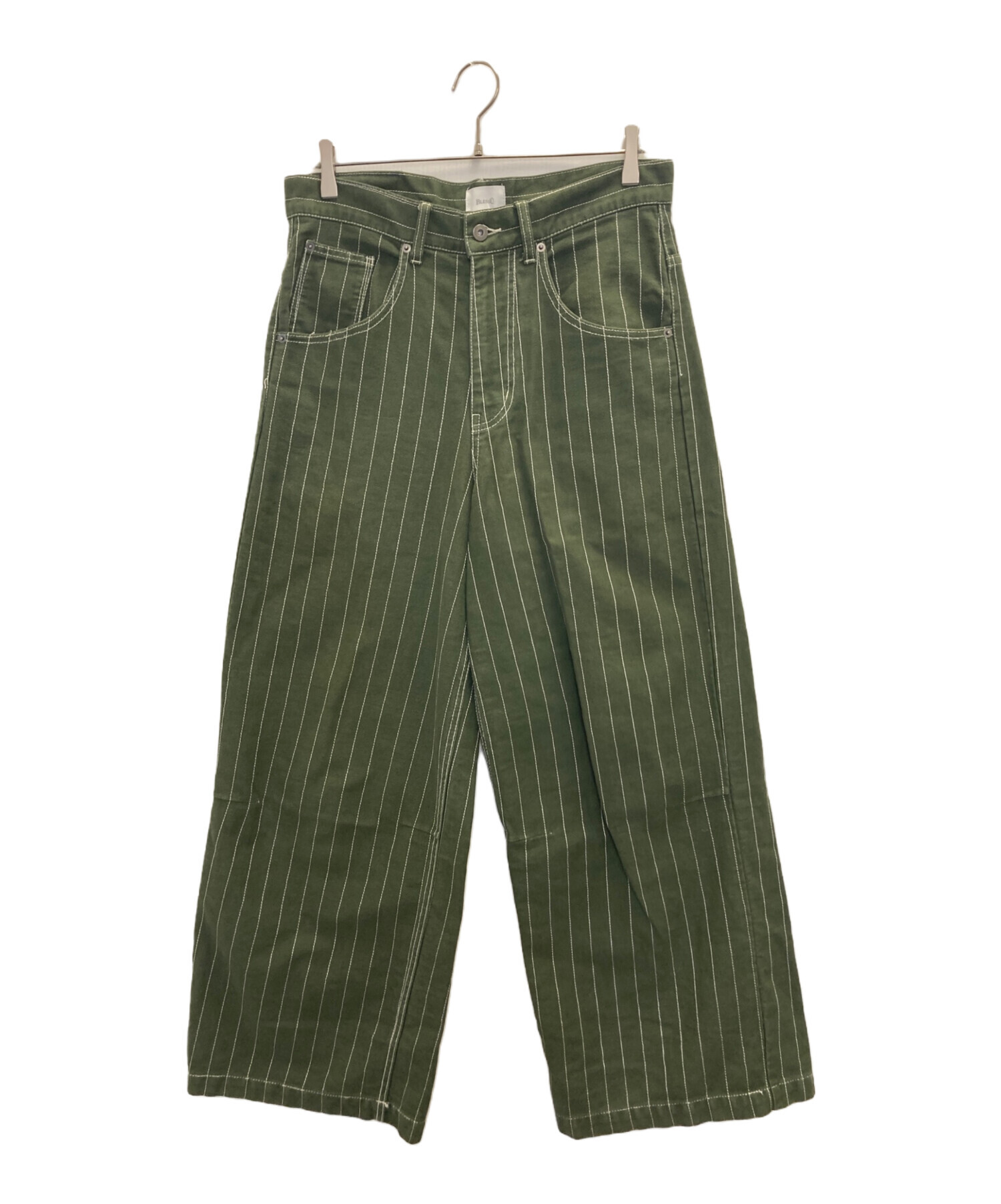 中古・古着通販】BLESS U (ブレスユー) BU stripe denim グリーン