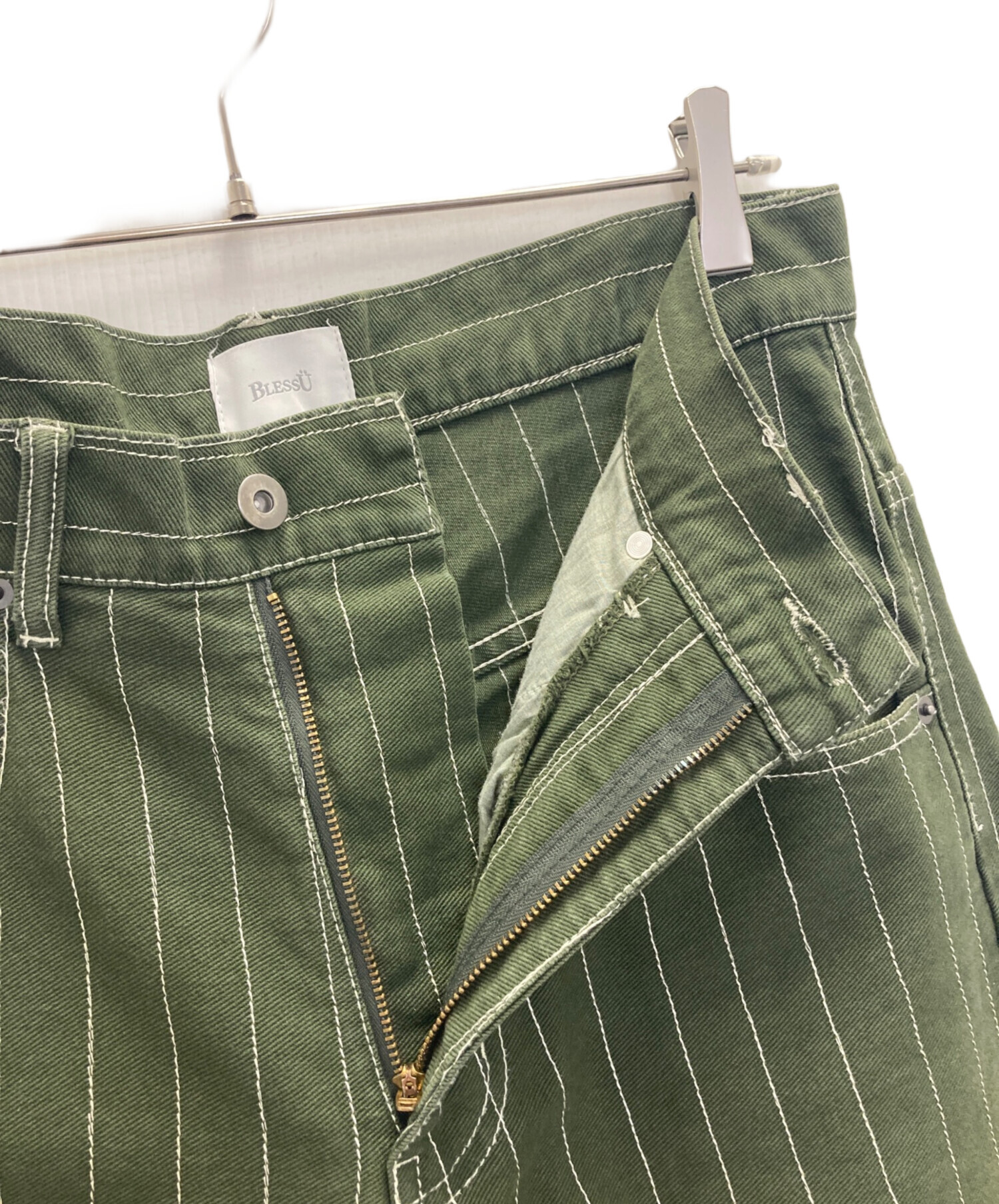 BLESS Ü BU STRIPE BAGGY DENIM PANTS BU STRIPE BAGGY DENIM PANTS – YZ