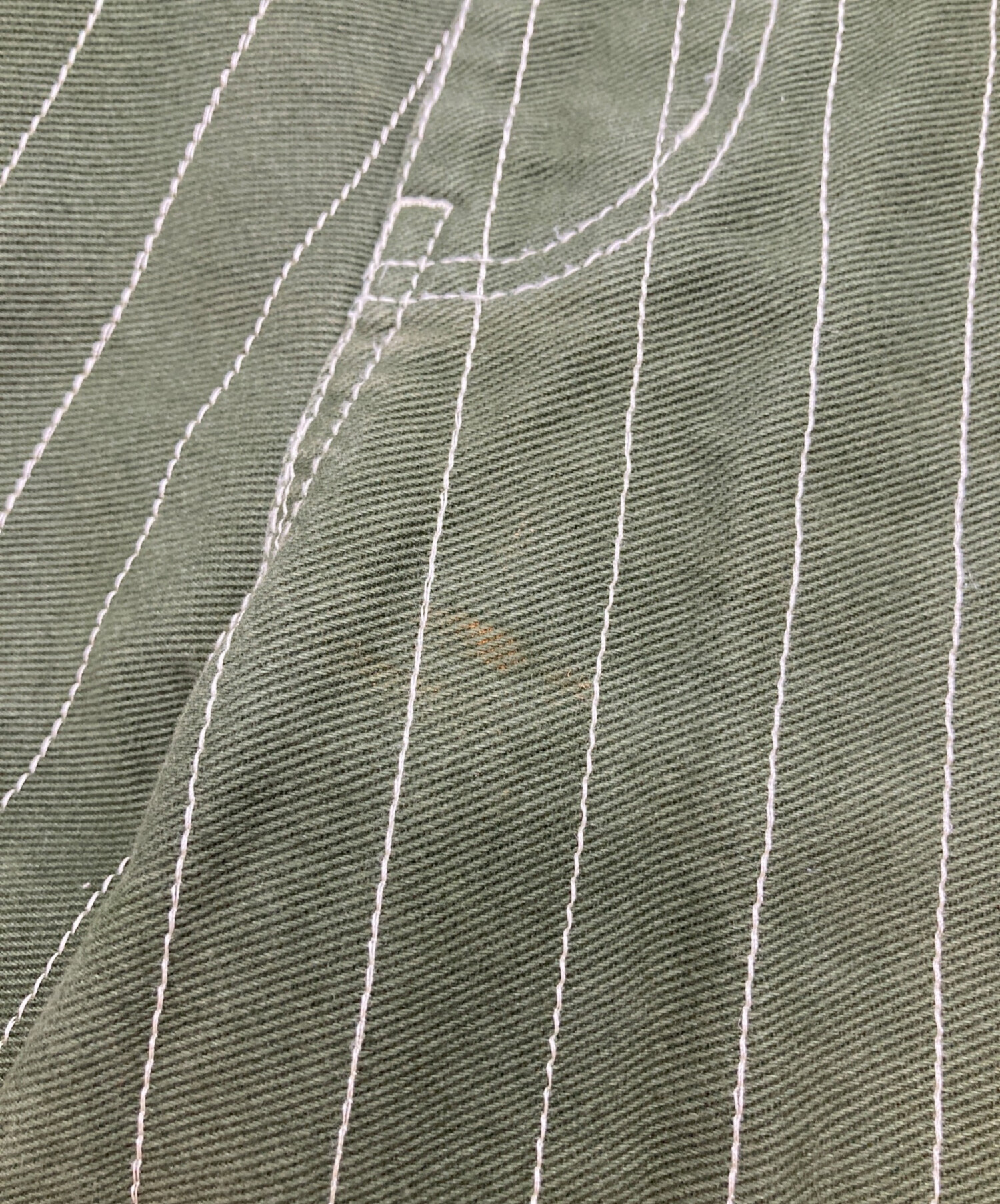 中古・古着通販】BLESS U (ブレスユー) BU stripe denim グリーン