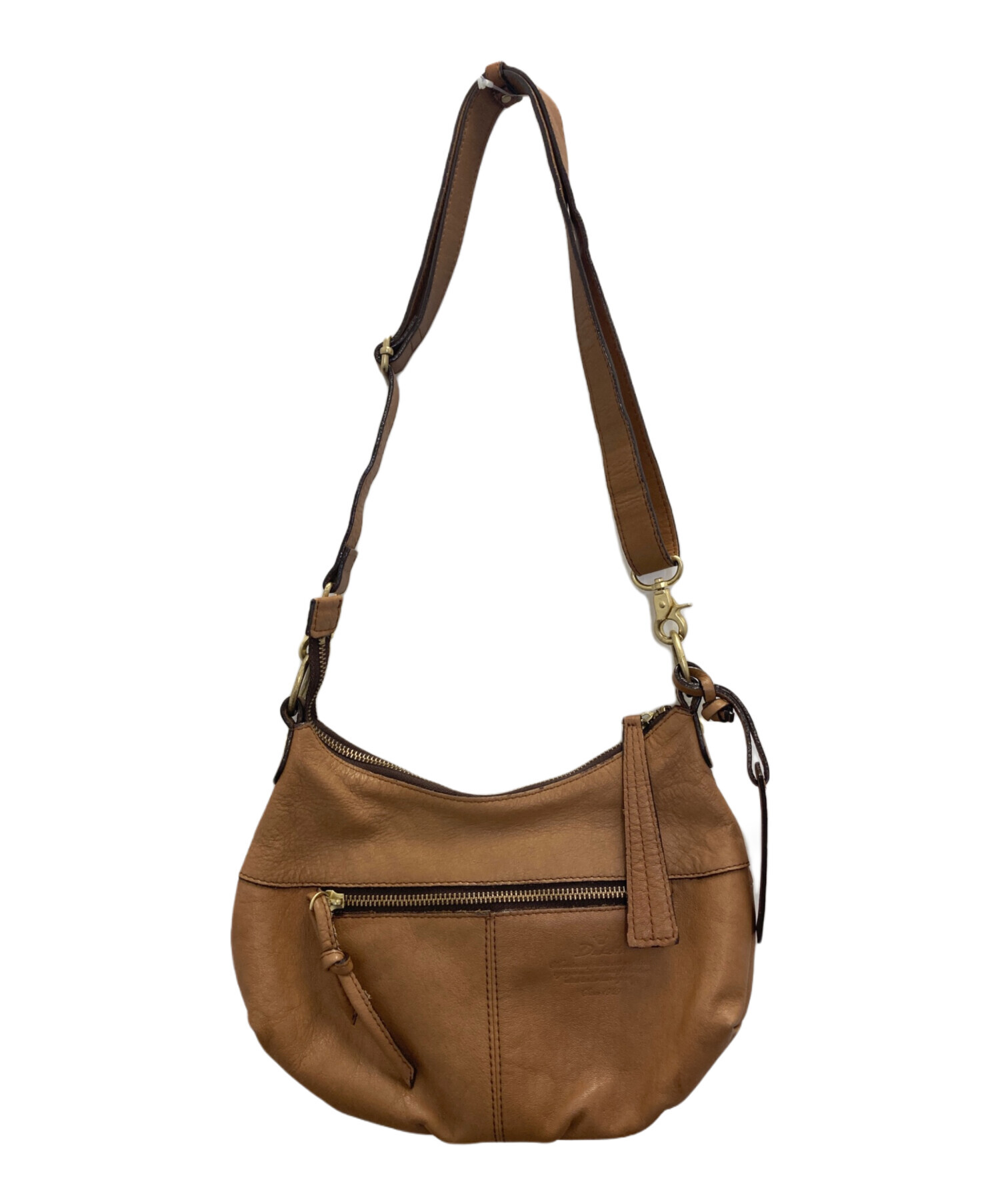 ダコタDakota　ブラウンレザーショルダーバッグ　未使用 中古・古着通販】DAKOTA (ダコタ) レザーショルダーバッグ ブラウン