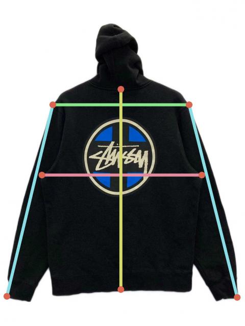 中古・古着通販】stussy (ステューシー) Cross Dot Hood/クロスドット