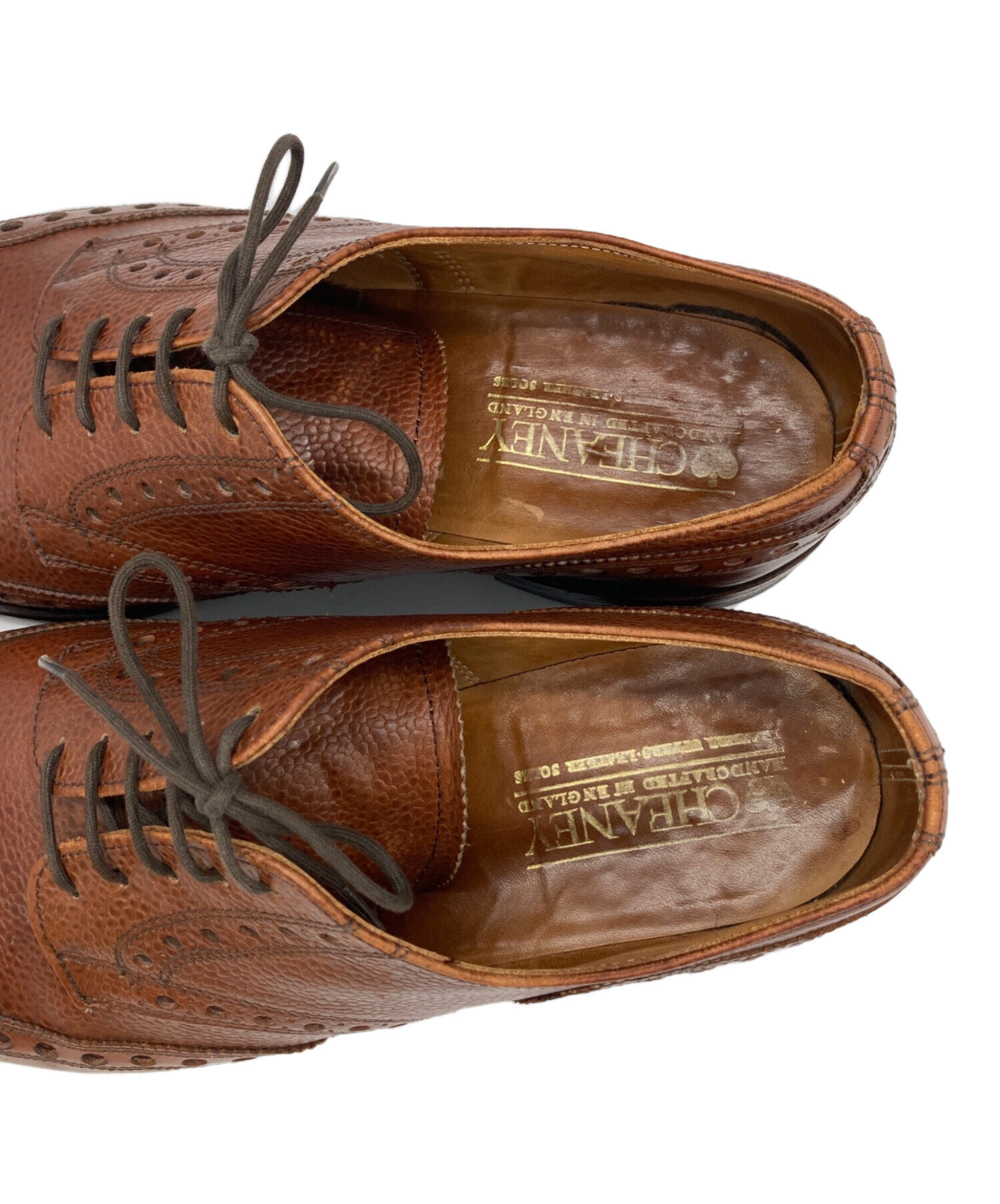 中古・古着通販】CHEANEY (チーニー) グレインレザーフルブローグ