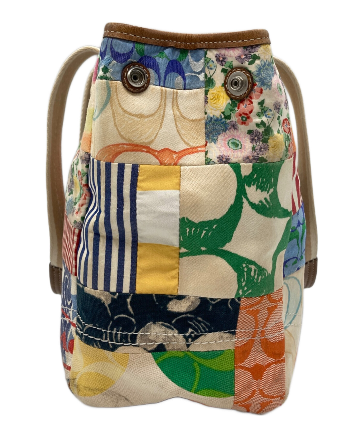 中古・古着通販】COACH (コーチ) パッチワークトートバッグ 中古・古着通販】COACH (コーチ) パッチワークトートバッグ