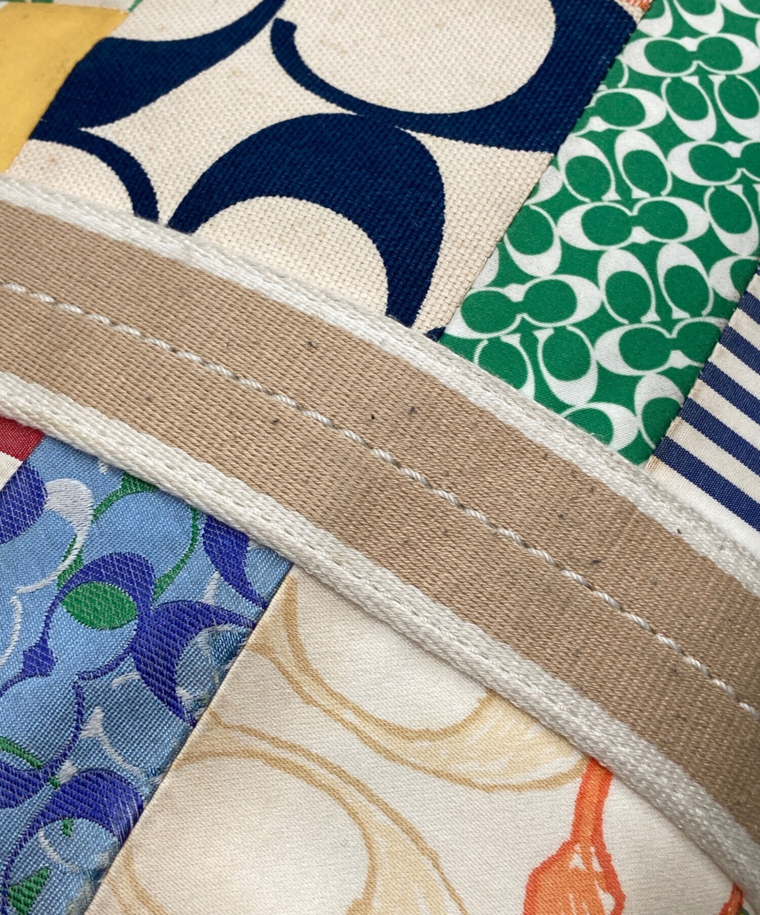 中古・古着通販】COACH (コーチ) パッチワークトートバッグ マルチ