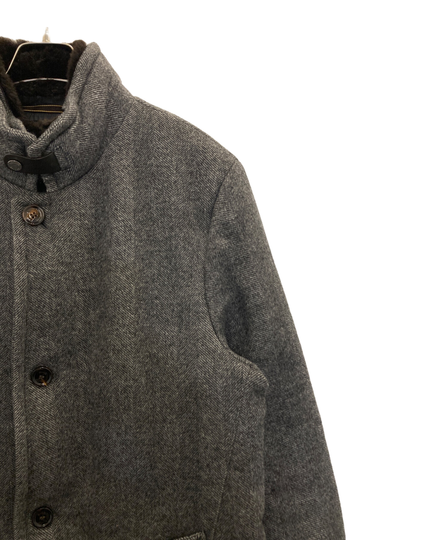 中古・古着通販】MOORER (ムーレー) カシミヤ混ウール スタンドカラー