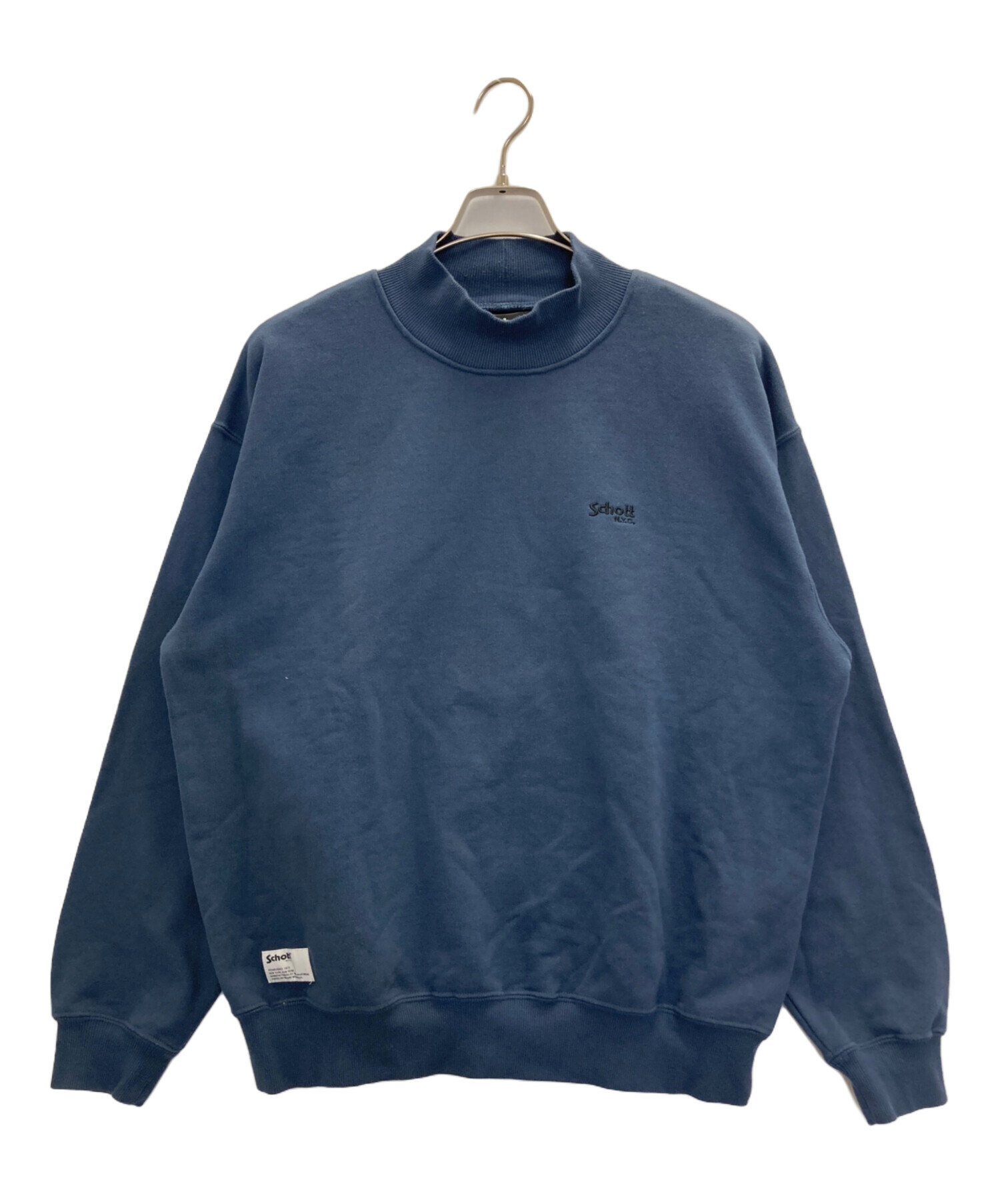 中古・古着通販】Schott (ショット) 刺繍スウェット ネイビー サイズ 