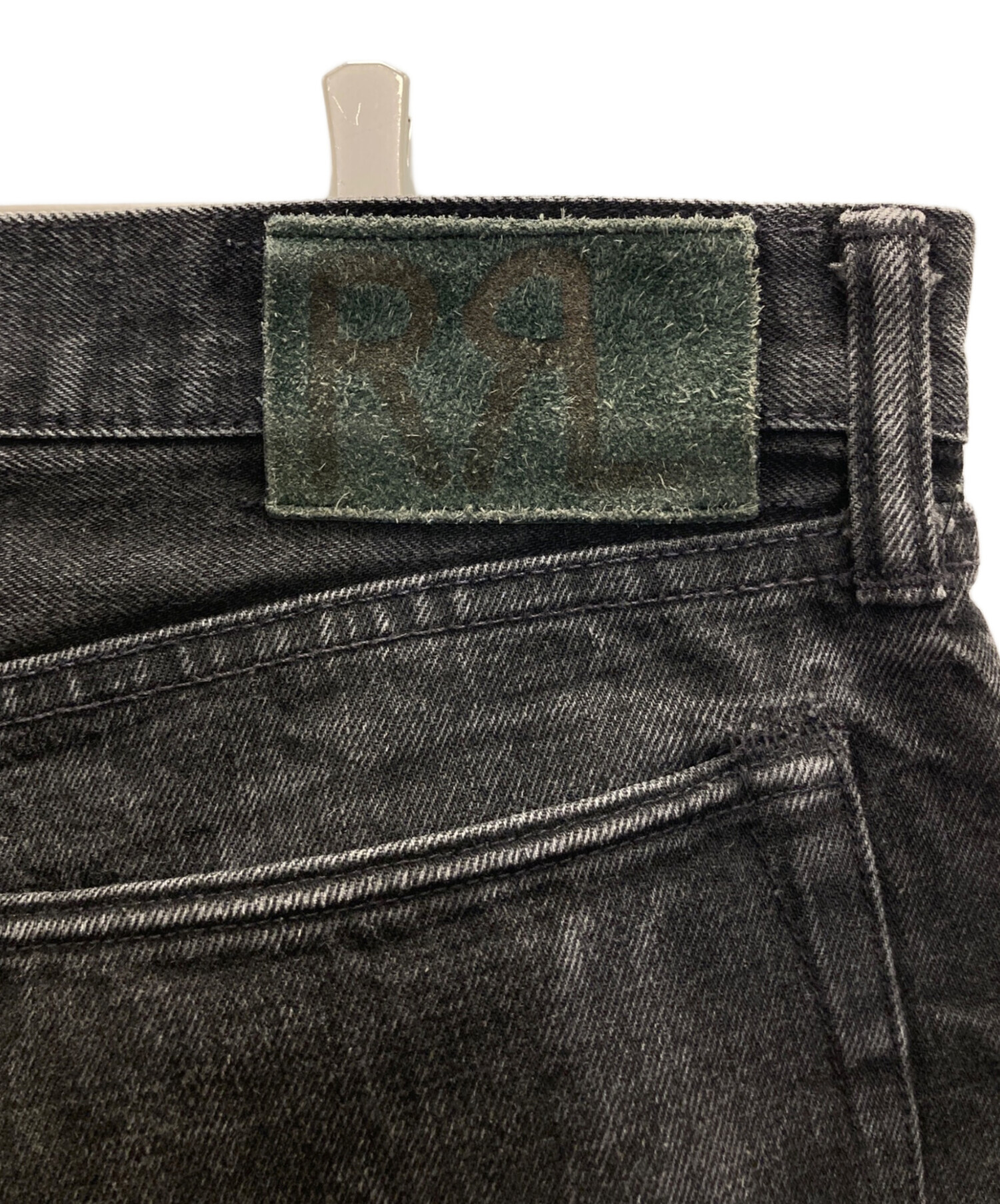 RRL ブラックデニム ダブルアールエル　w33 パンツ RRL ダブルアールエルスリムフィットブラックセルビッジジーンズ33×32