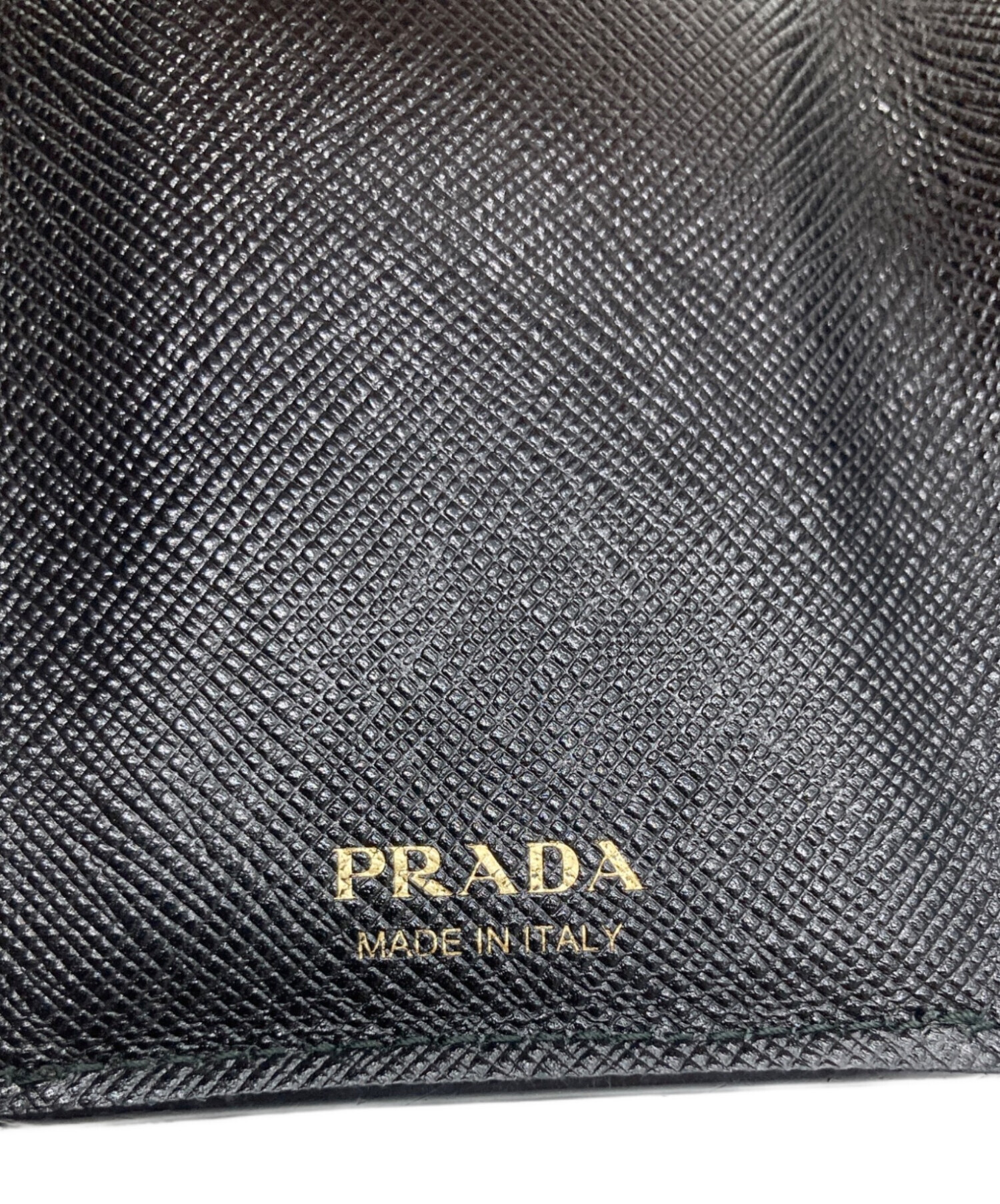中古・古着通販】PRADA (プラダ) サフィアーノ三角ロゴ3つ折り財布