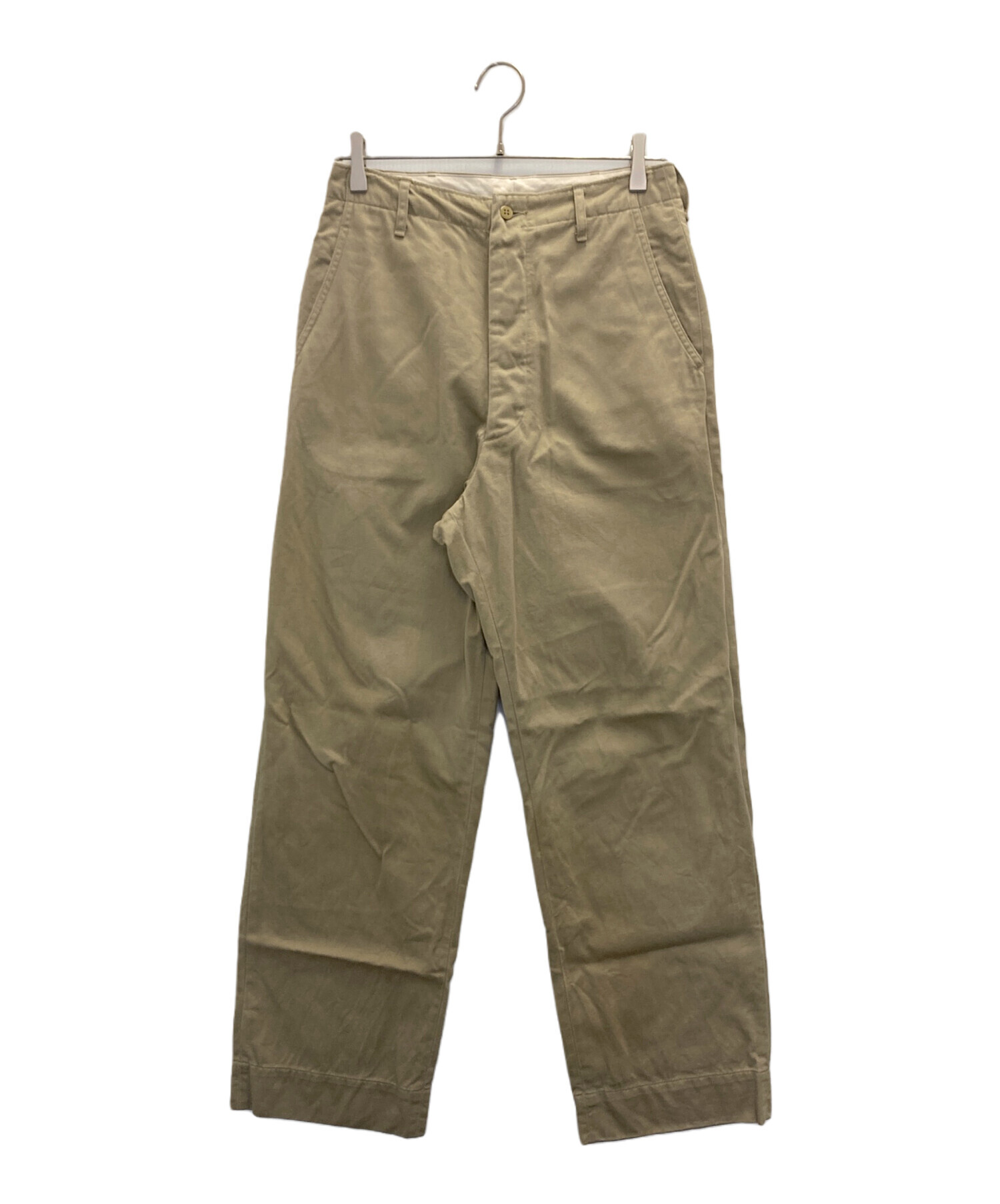 中古・古着通販】COMOLI (コモリ) KHAKI チノパンツ ベージュ サイズ:1