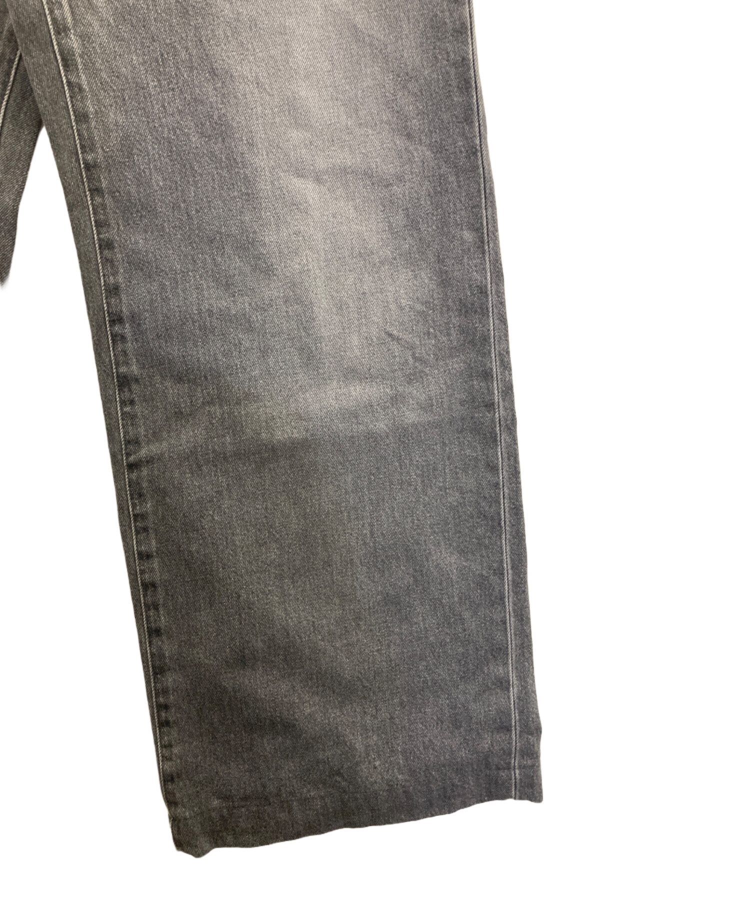 中古・古着通販】NEON SIGN (ネオンサイン) Loose Denim Pants BLACK