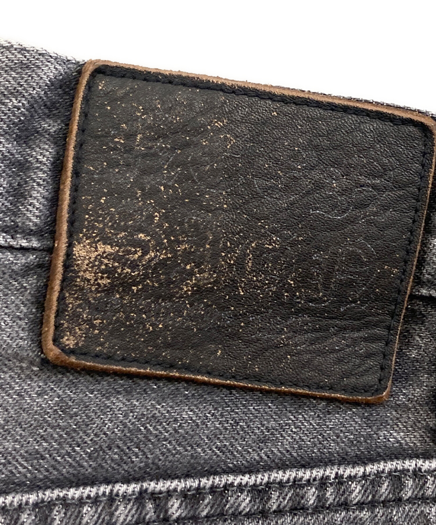 中古・古着通販】NEON SIGN (ネオンサイン) Loose Denim Pants BLACK