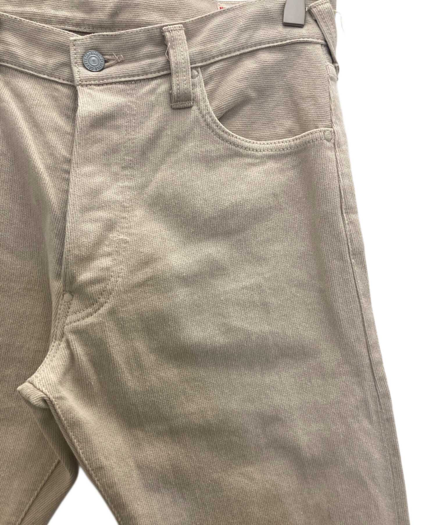 EVISU エヴィス パンツ ベージュ 31×35 2000 中古・古着通販】EVISU (エヴィス) コットンセルビッチパンツ ベージュ