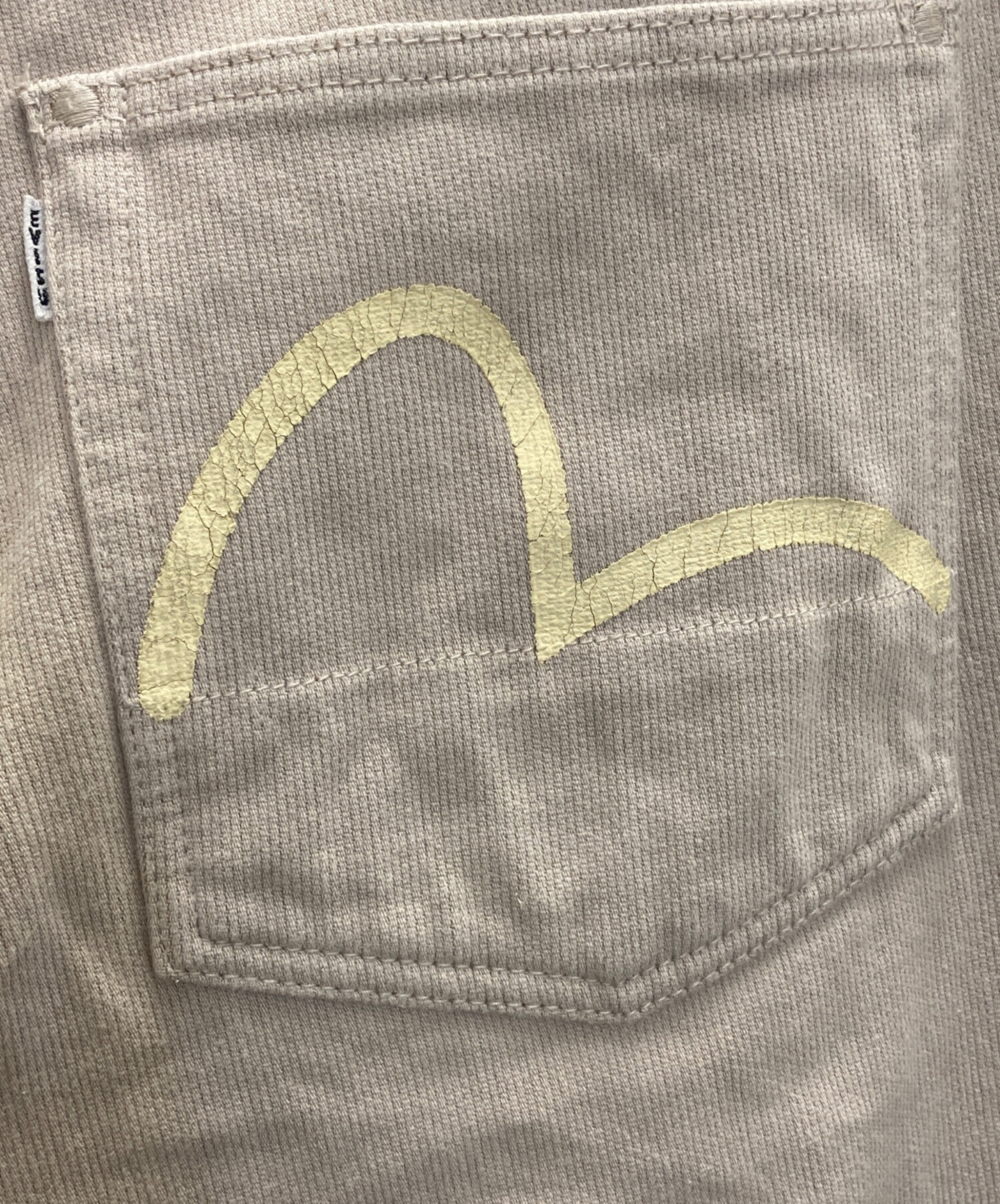 中古・古着通販】EVISU (エヴィス) コットンセルビッチパンツ ベージュ