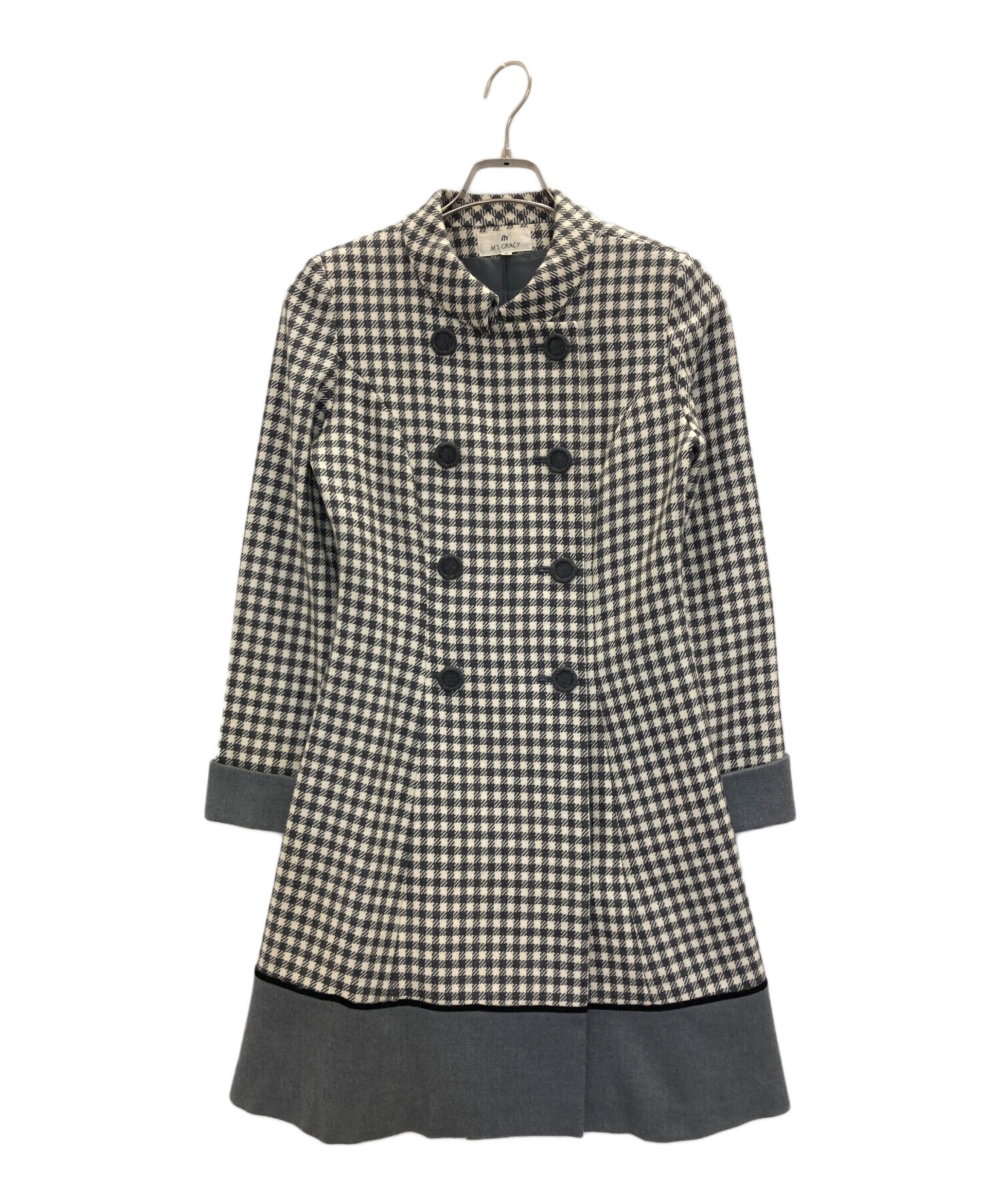 中古・古着通販】M'S GRACY (エムズグレイシー) ダブルチェックコート