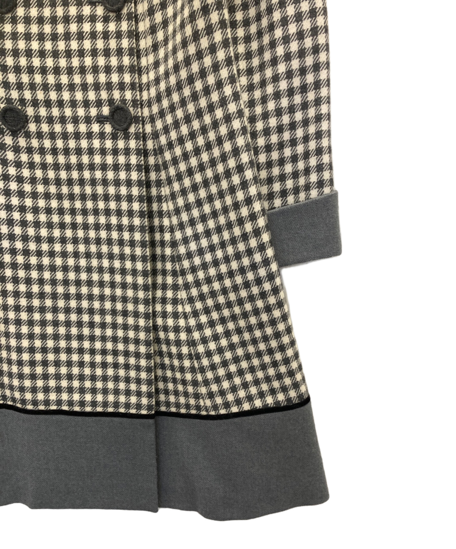 中古・古着通販】M'S GRACY (エムズグレイシー) ダブルチェックコート