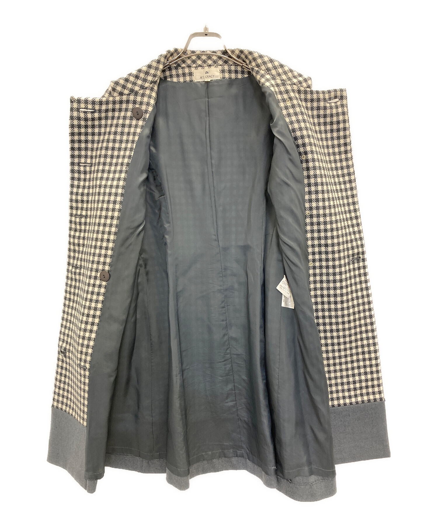 中古・古着通販】M'S GRACY (エムズグレイシー) ダブルチェックコート