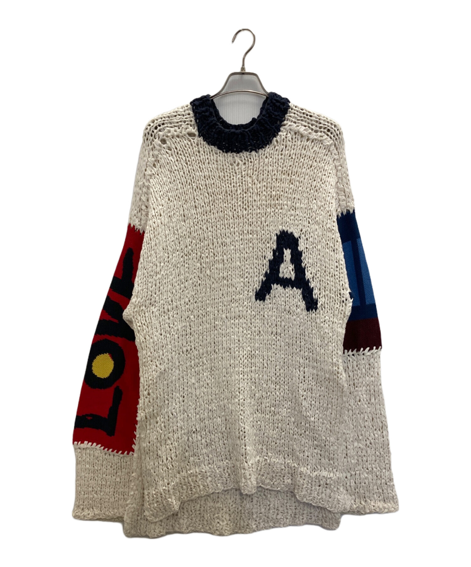 中古・古着通販】AMBUSH (アンブッシュ) LOVE/LIFE SWEATER ホワイト