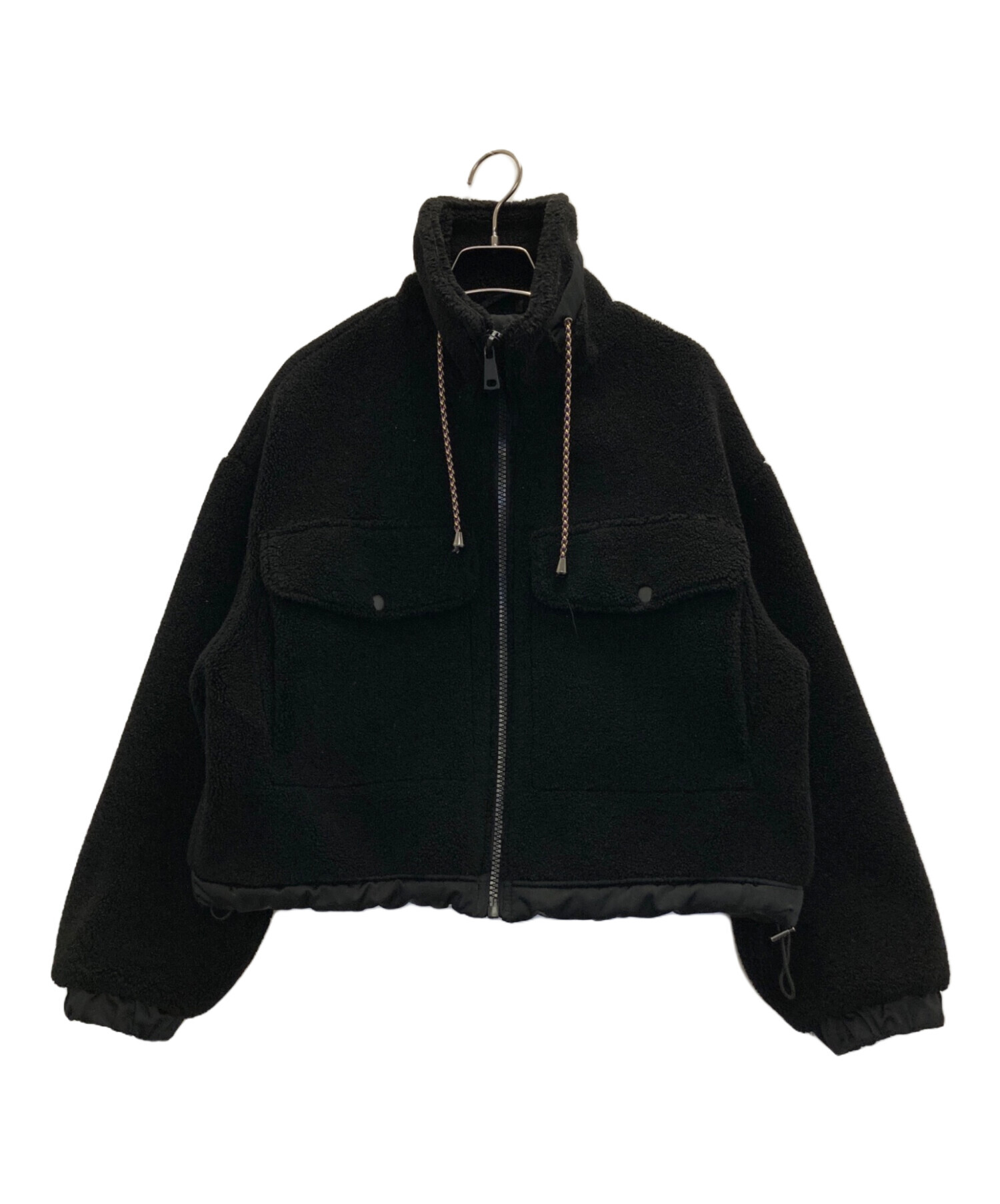 中古・古着通販】ZARA (ザラ) フリースジャケット ブラック サイズ:XS 