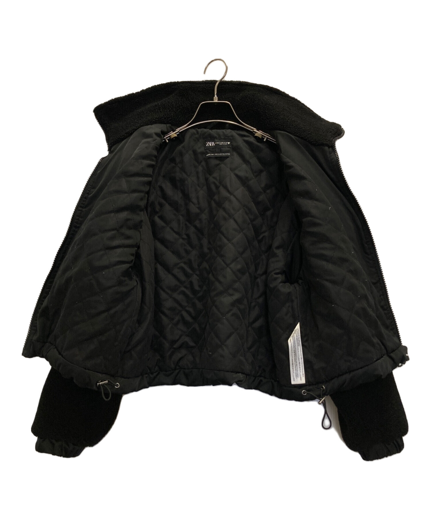 中古・古着通販】ZARA (ザラ) フリースジャケット ブラック サイズ:XS
