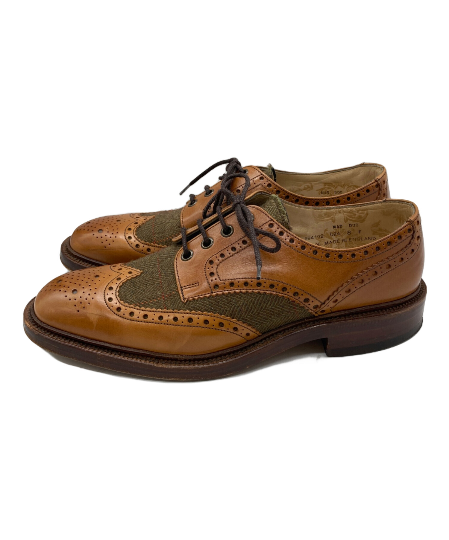 中古・古着通販】LOAKE (ローク) ウィングチップシューズ ブラウン
