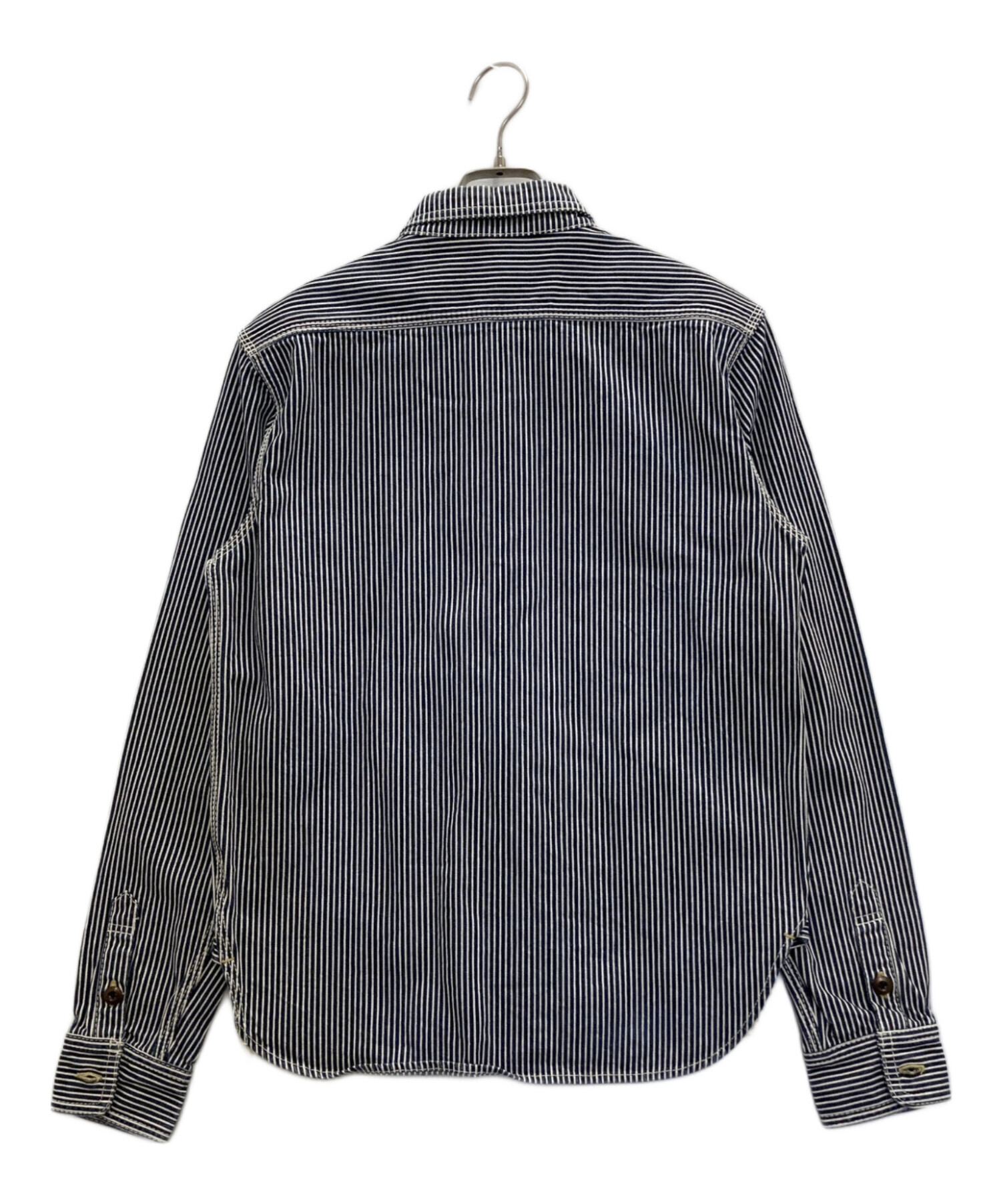 中古・古着通販】EIGHT G (エイトジー) Long Sleeve Hickory Stripe