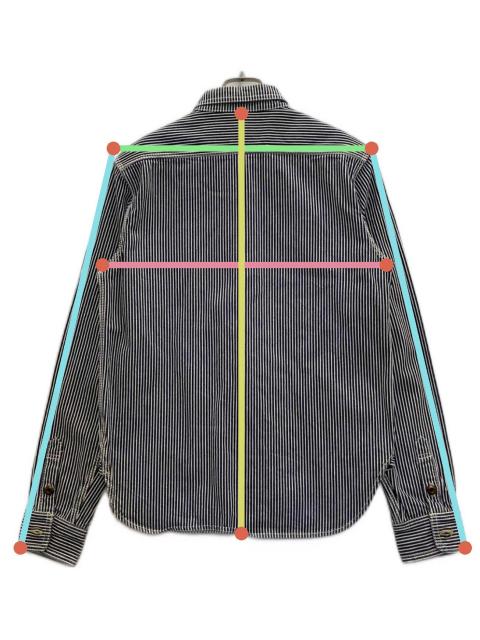 中古・古着通販】EIGHT G (エイトジー) Long Sleeve Hickory Stripe