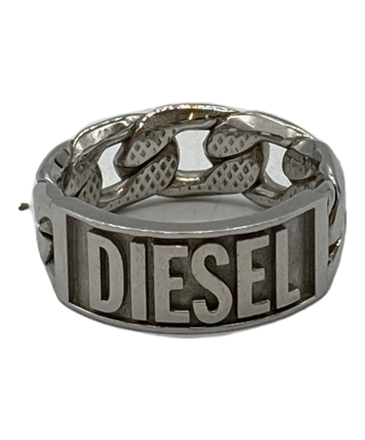 中古・古着通販】DIESEL (ディーゼル) ロゴリング シルバー サイズ:10 