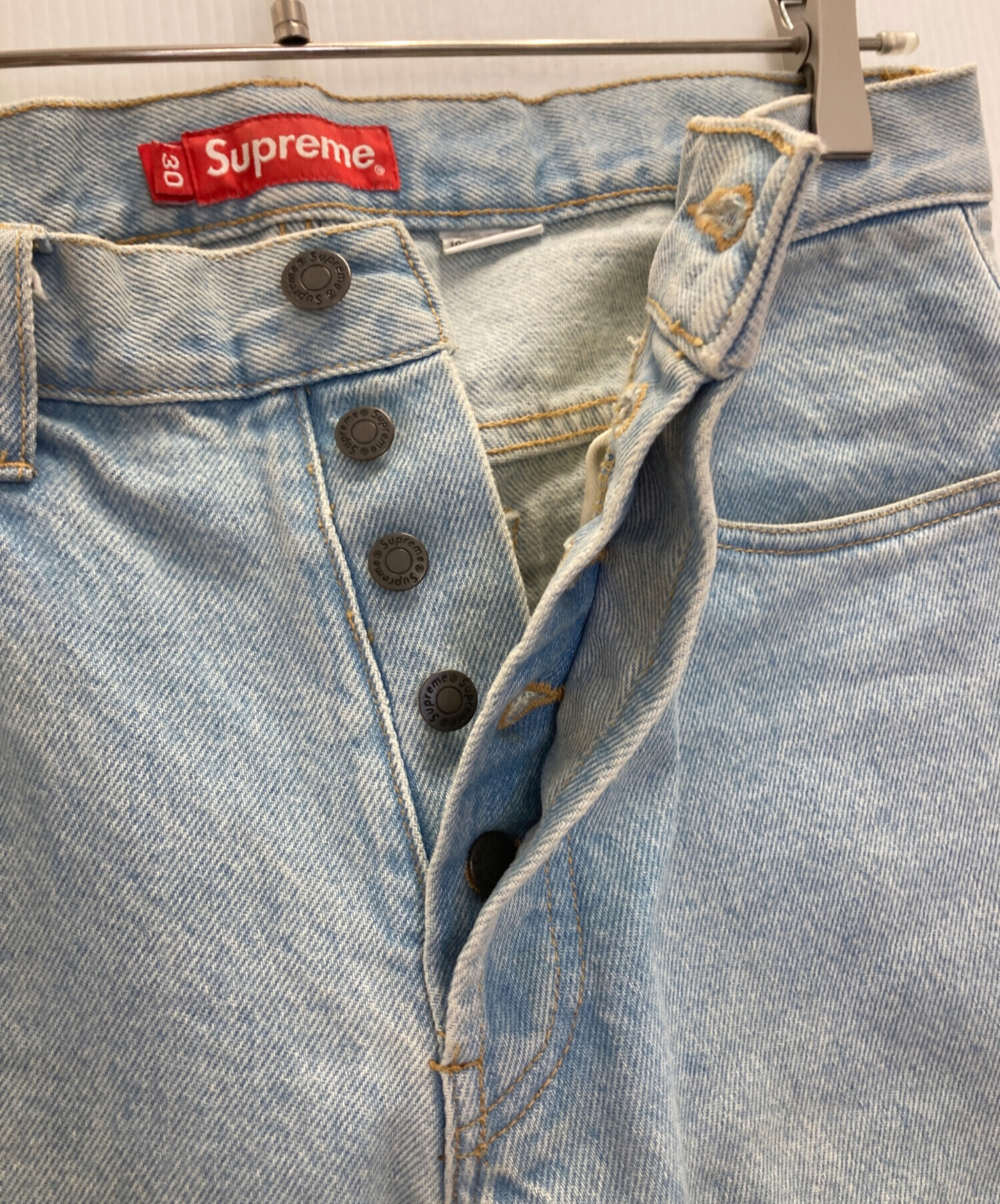 中古・古着通販】SUPREME (シュプリーム) Washed Regular Jeans スター 
