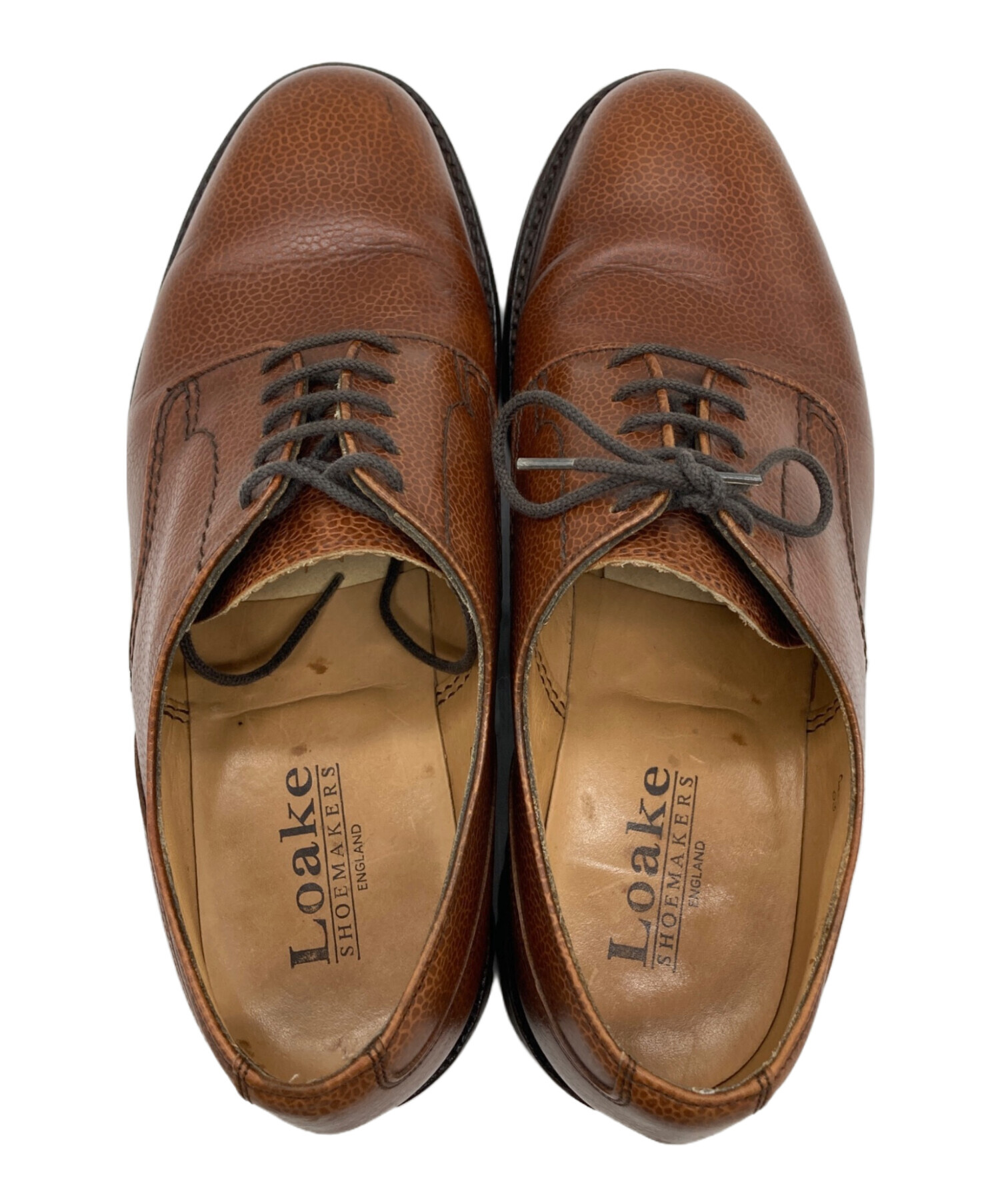 中古・古着通販】LOAKE (ローク) プレーントゥシューズ ブラウン