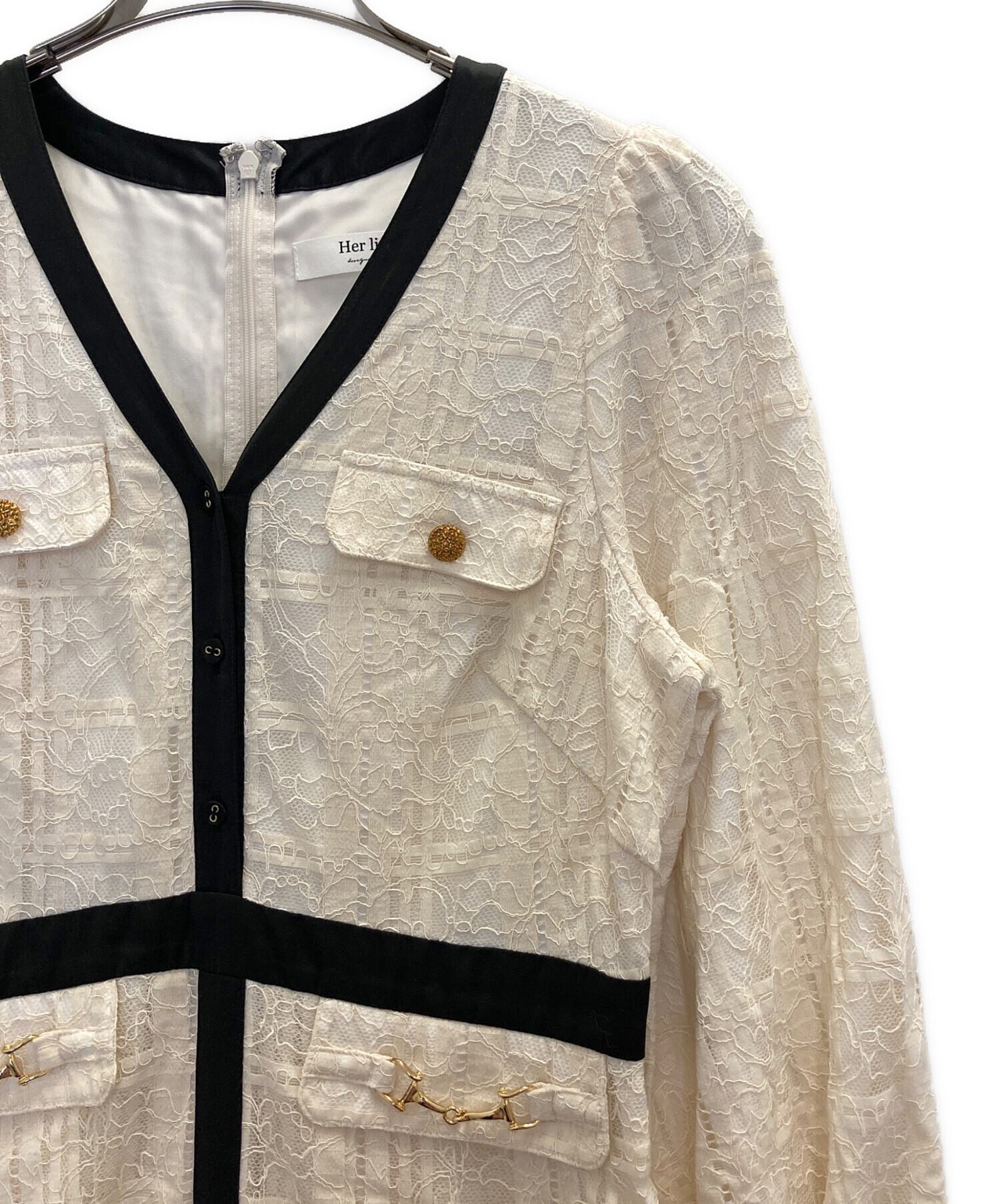 中古・古着通販】Her lip to (ハーリップトゥ) Nottingham Lace Long