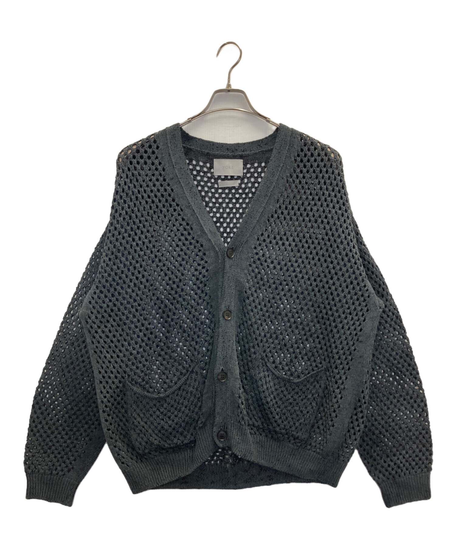 中古・古着通販】YOKE (ヨーク) MESHED KNIT CARDIGAN（メッシュド
