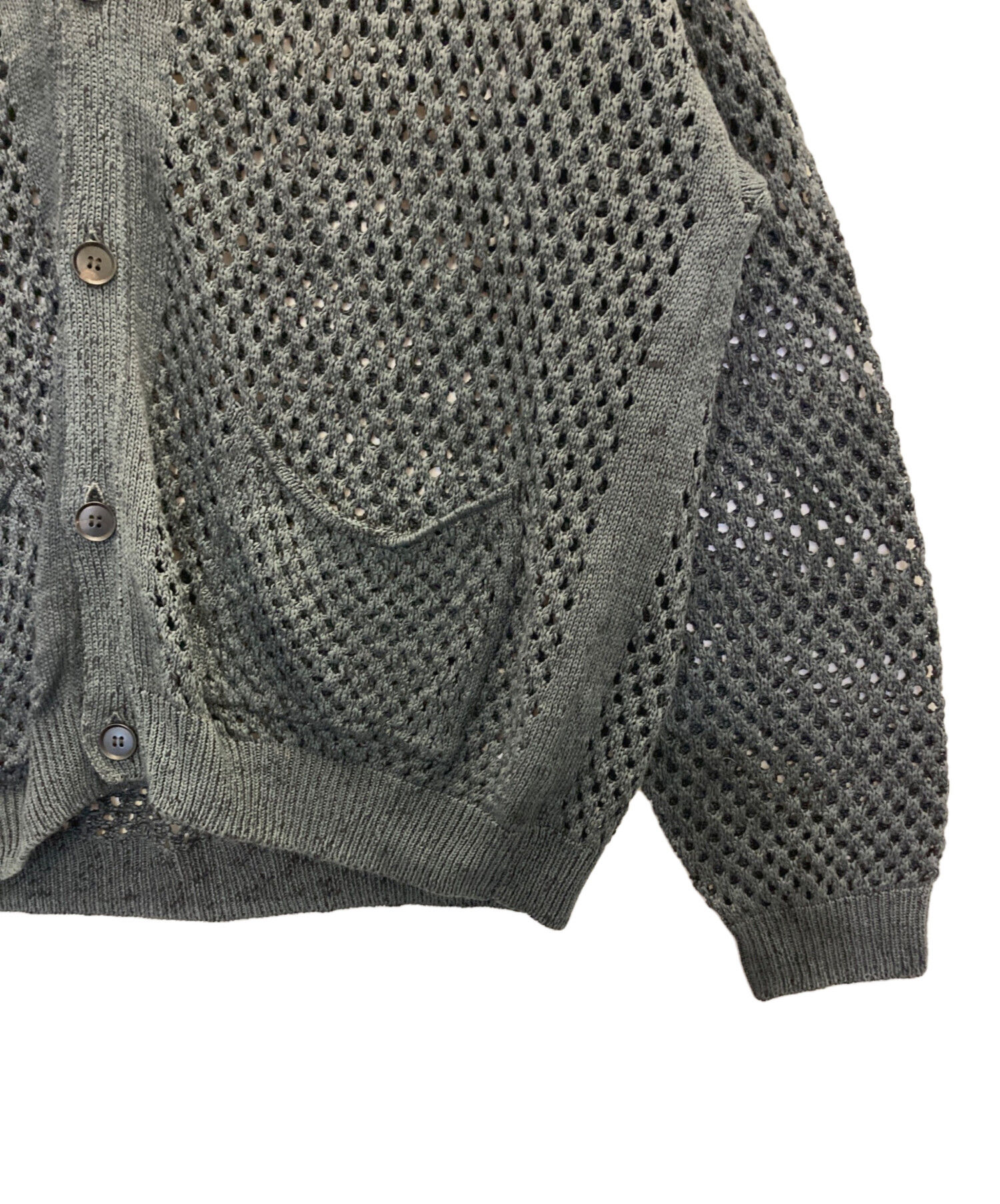 中古・古着通販】YOKE (ヨーク) MESHED KNIT CARDIGAN（メッシュド