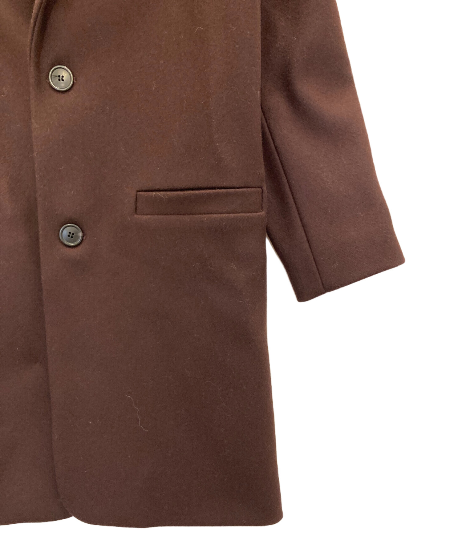 中古・古着通販】A.P.C. (アーペーセー) チェスターコート ボルドー