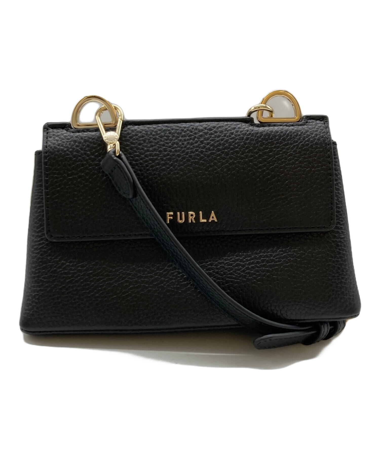 中古・古着通販】FURLA (フルラ) ミニショルダーバッグ ブラック