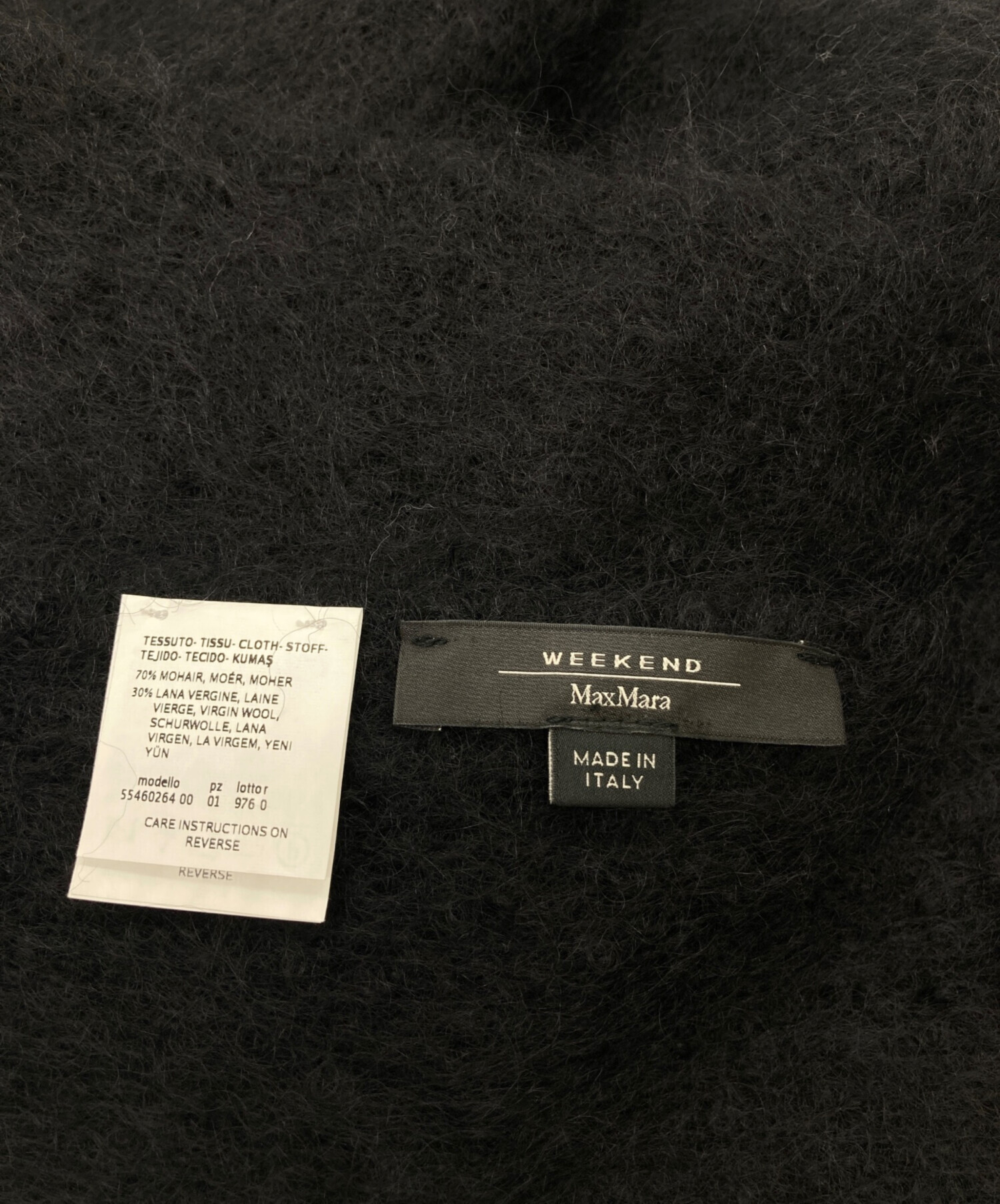 マックスマーラ WEEKEND MaxMara モヘア マフラー ブラック MAXMARA WEEKEND LINE（マックスマーラウィークエンドライン） WEEKEND