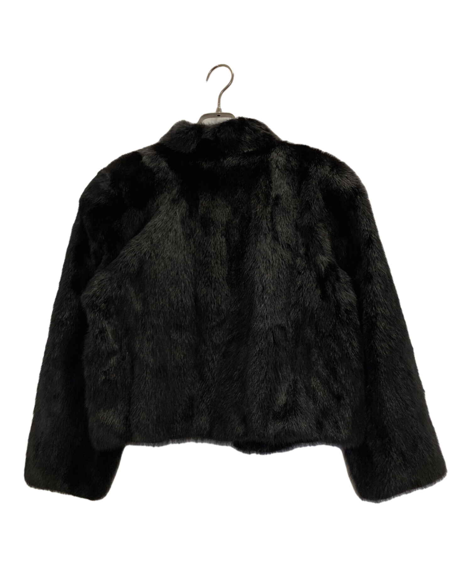SAGA MINK / ジャケット/13/ファー/BLK/無地// 中古・古着通販】SAGA MINK (サガミンク) ミンクファージャケット