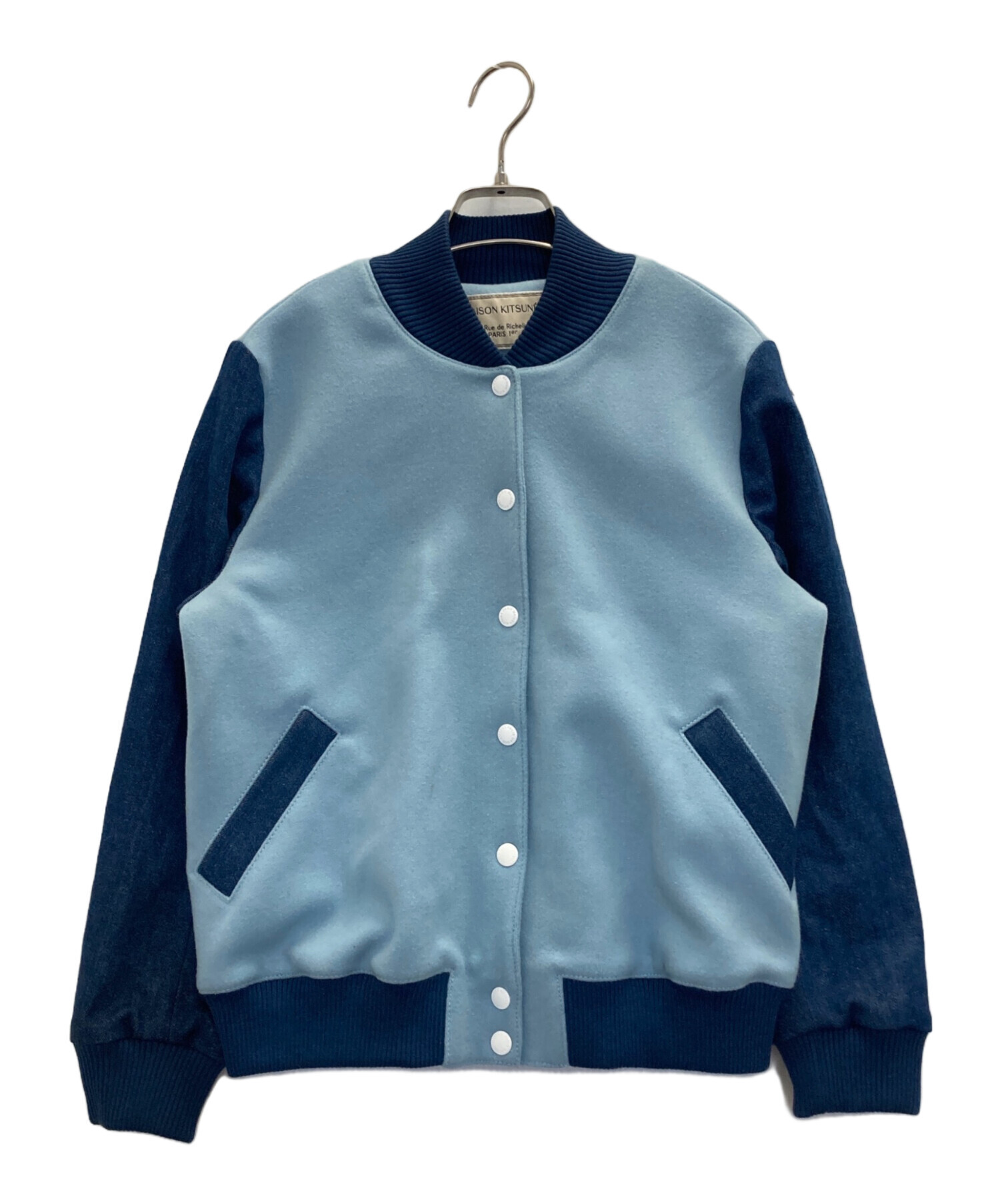 中古・古着通販】MAISON KITSUNE (メゾンキツネ) ウールロゴスタジャン