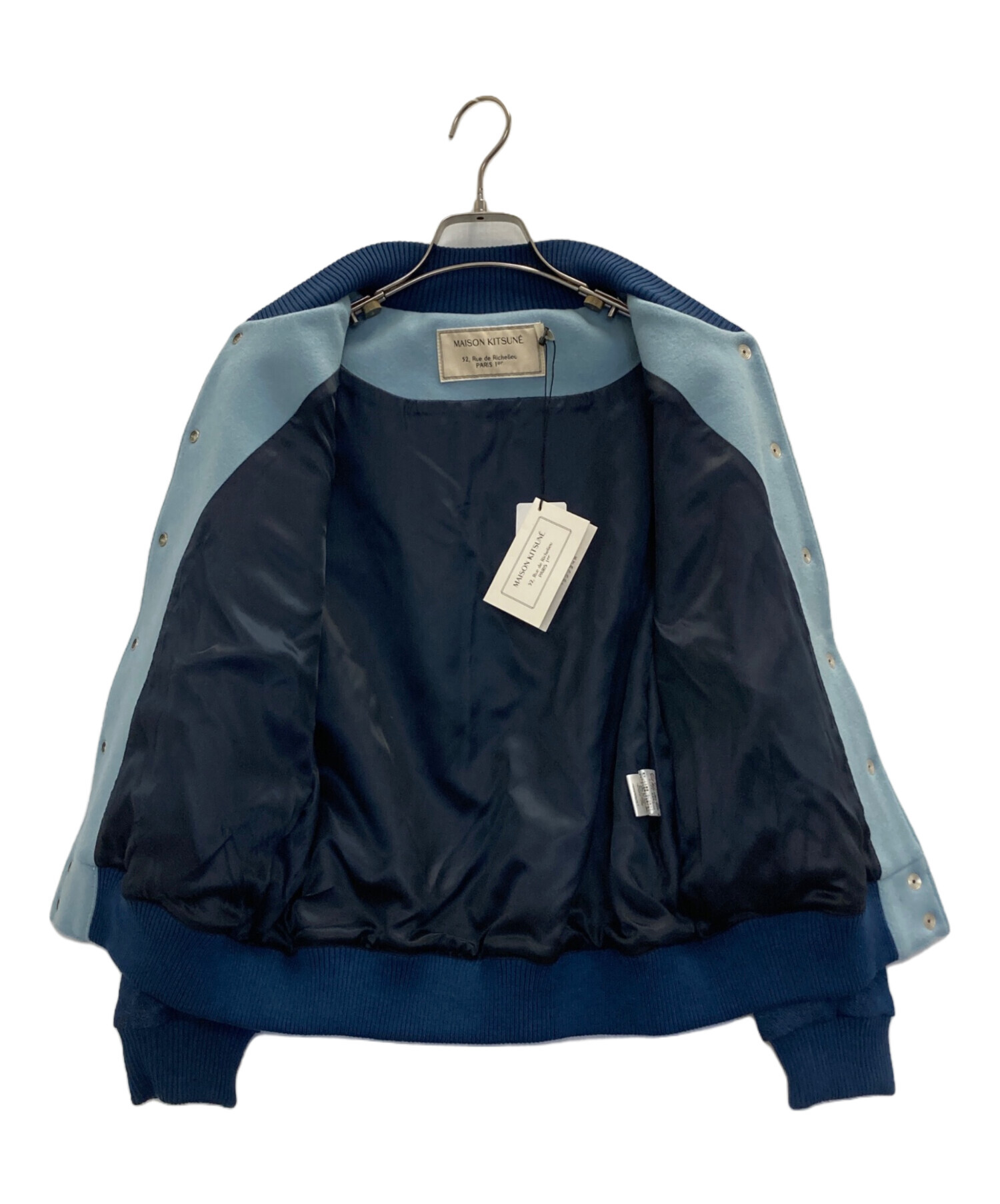 中古・古着通販】MAISON KITSUNE (メゾンキツネ) ウールロゴスタジャン