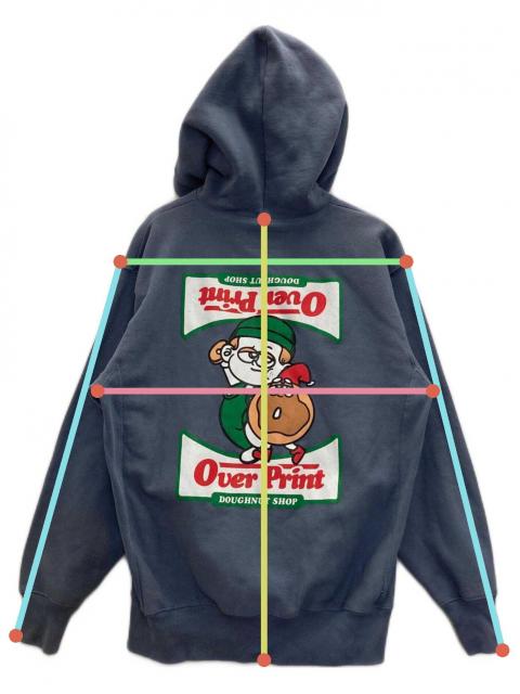 中古・古着通販】overprint (オーバープリント) ジップパーカー グレー