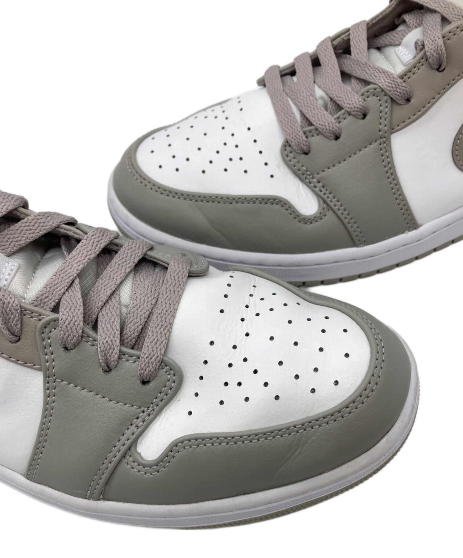 中古・古着通販】NIKE (ナイキ) Air Jordan 1 Mid Linen グレー サイズ 