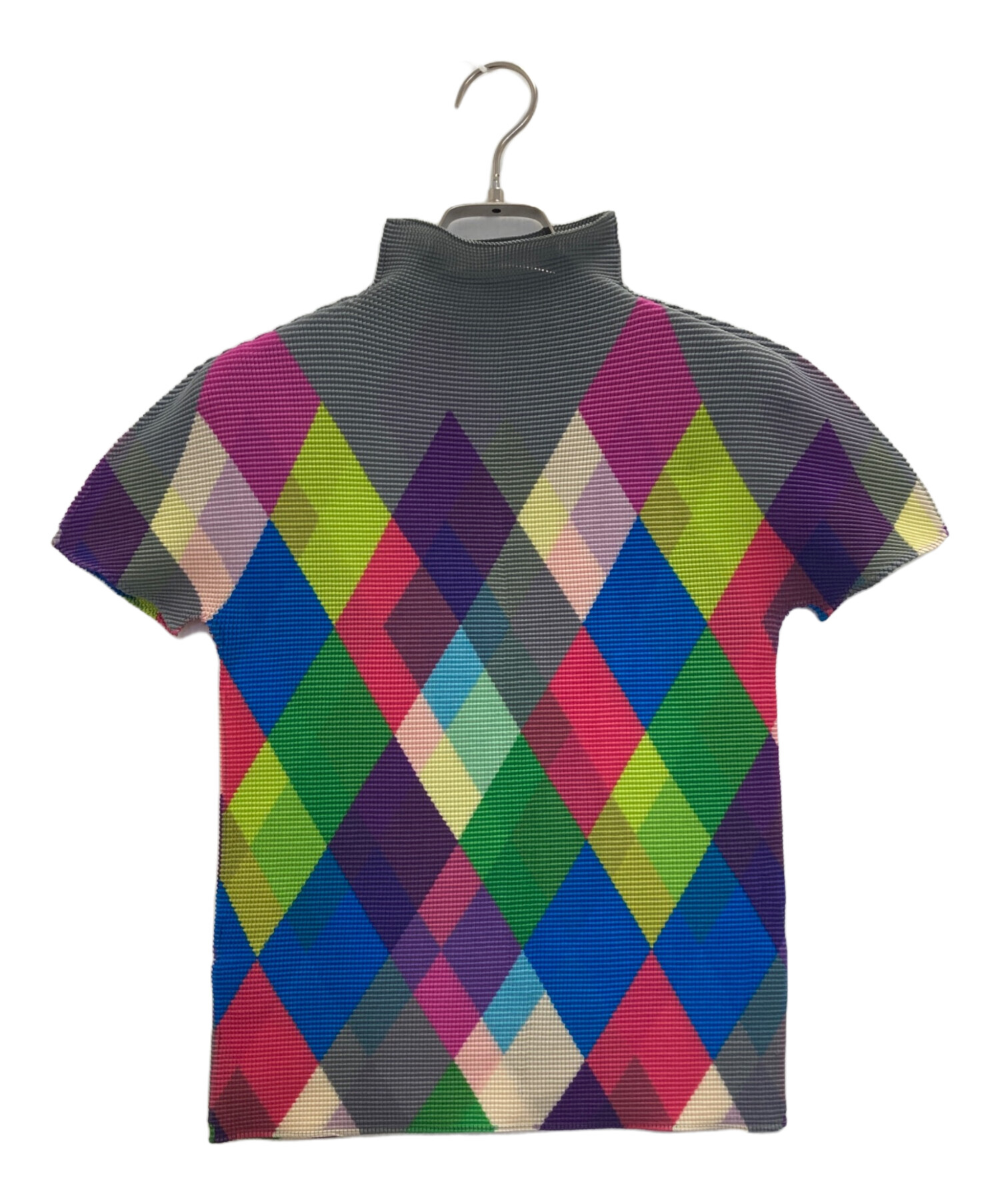 910112　me ISSEY MIYAKE　柄　ハイネック 910112 me ISSEY MIYAKE 柄 ハイネック