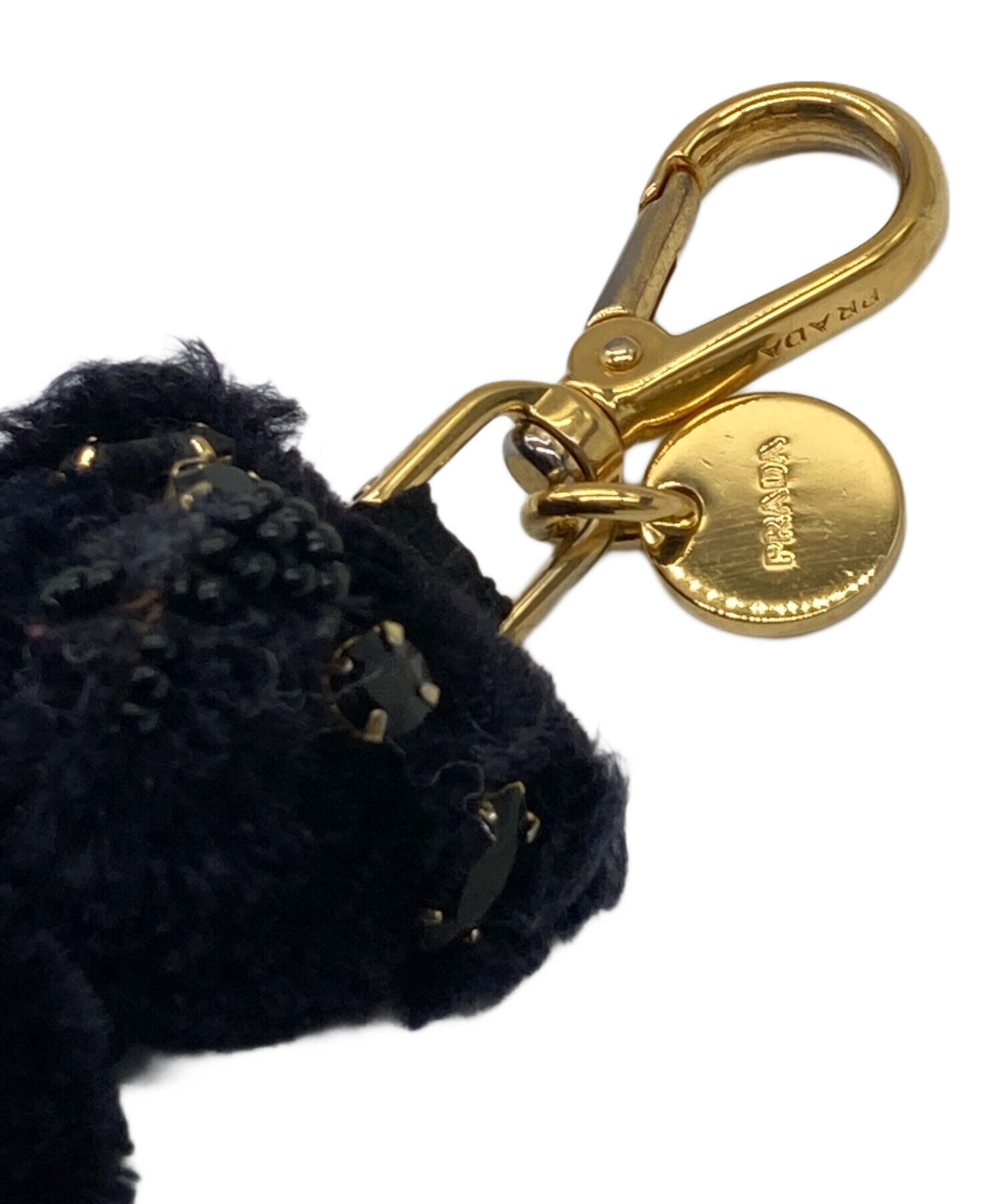 中古・古着通販】PRADA (プラダ) ベアチャーム ブラック｜ブランド