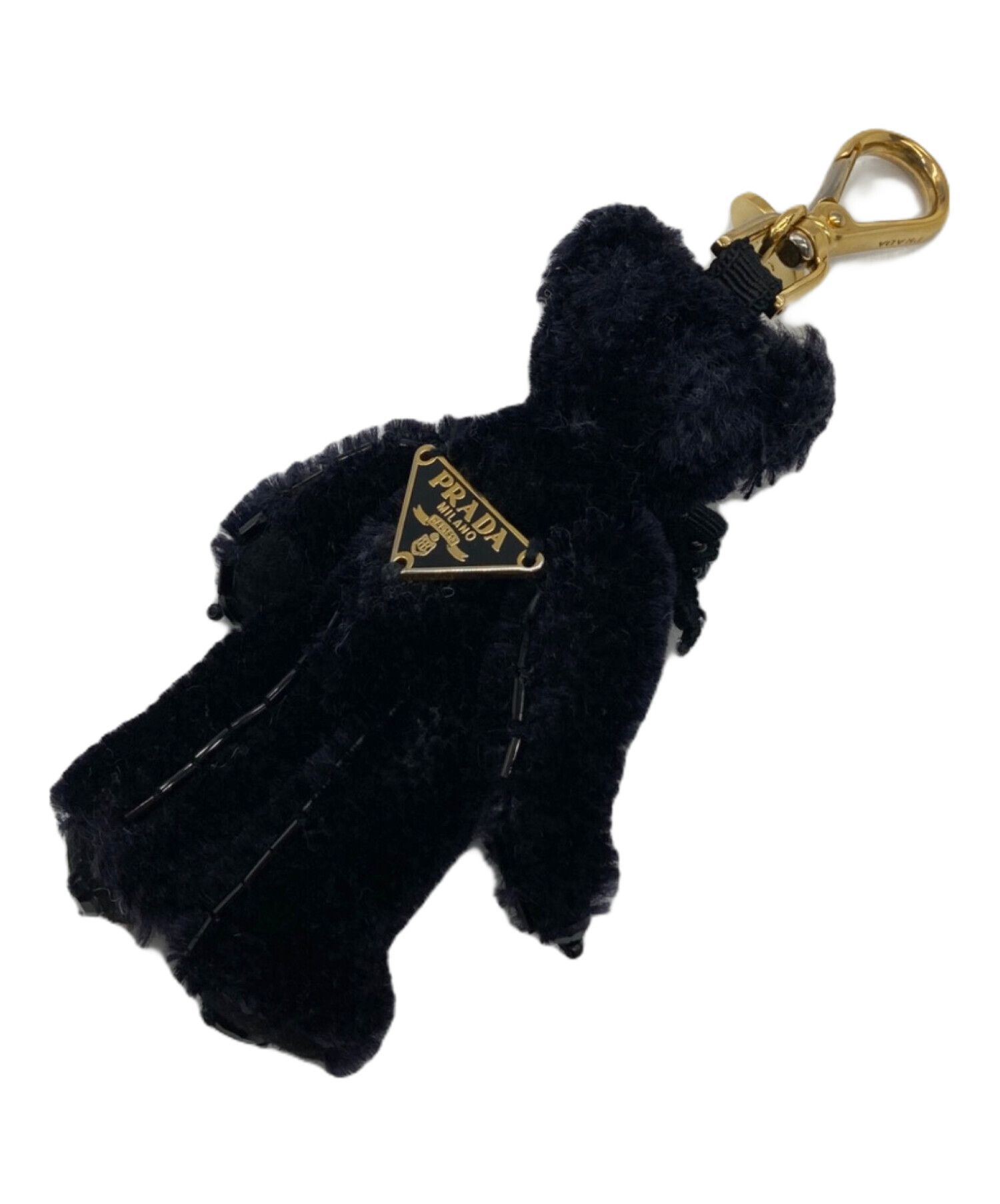 中古・古着通販】PRADA (プラダ) ベアチャーム ブラック｜ブランド