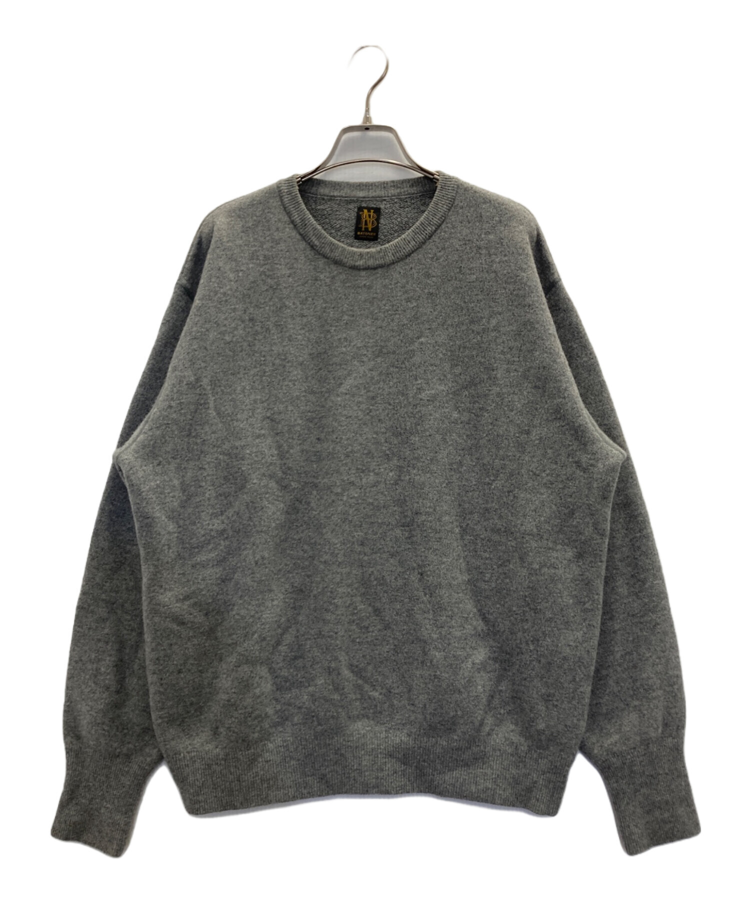 中古・古着通販】BATONER (バトナ―) FLEECE WOOL BACKLOOP CREW NECK