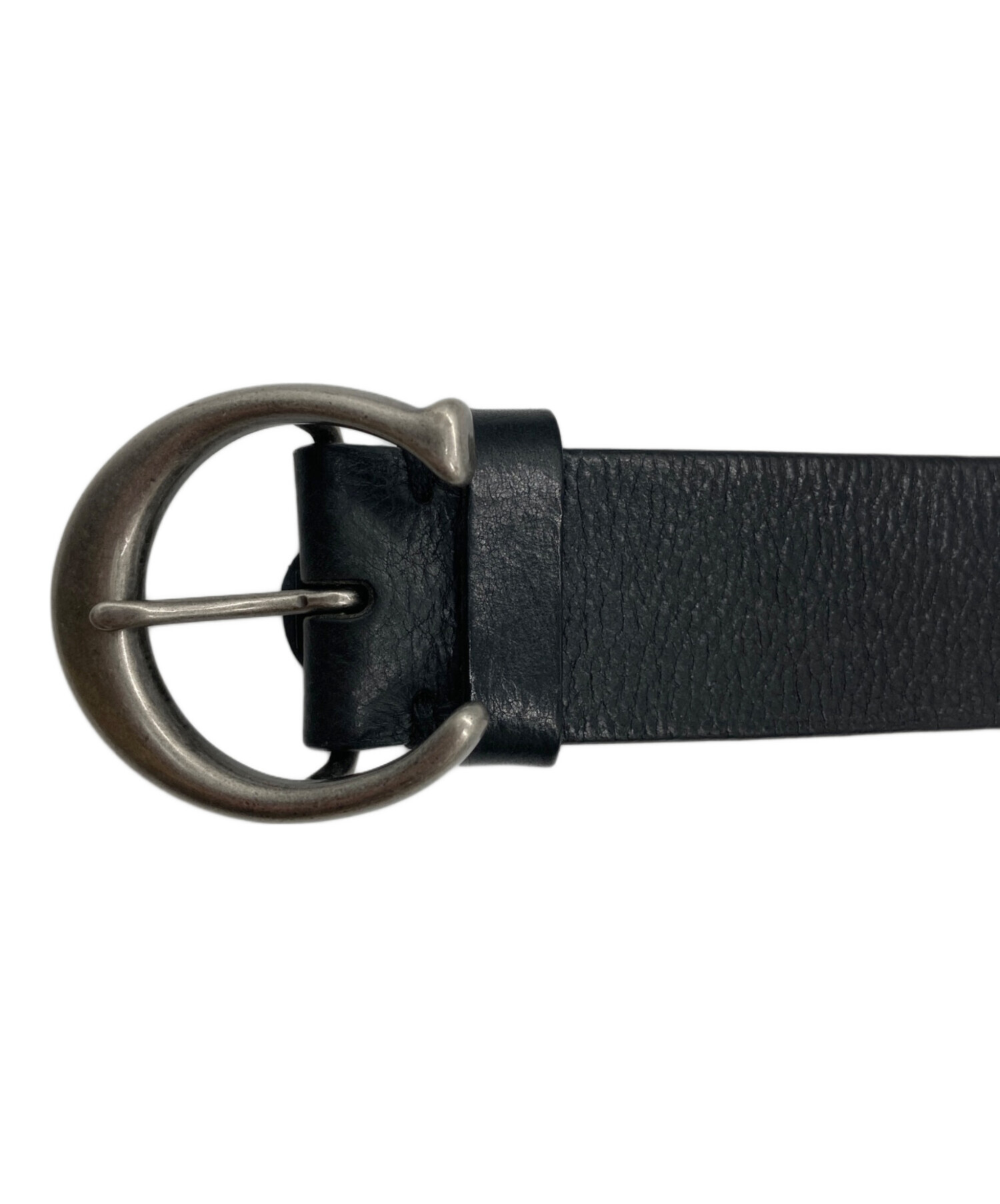 中古・古着通販】COACH (コーチ) Cロゴバックルレザーベルト ブラック