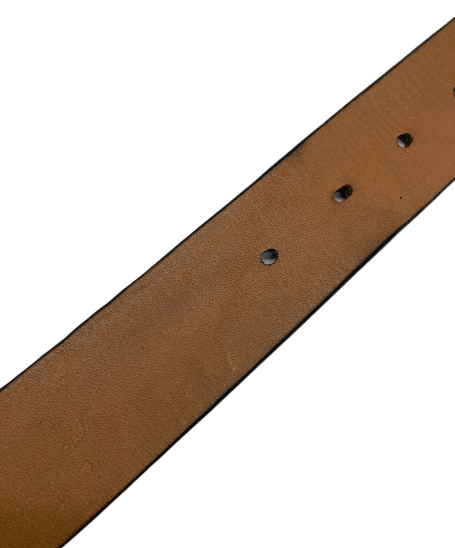 中古・古着通販】COACH (コーチ) Cロゴバックルレザーベルト ブラック