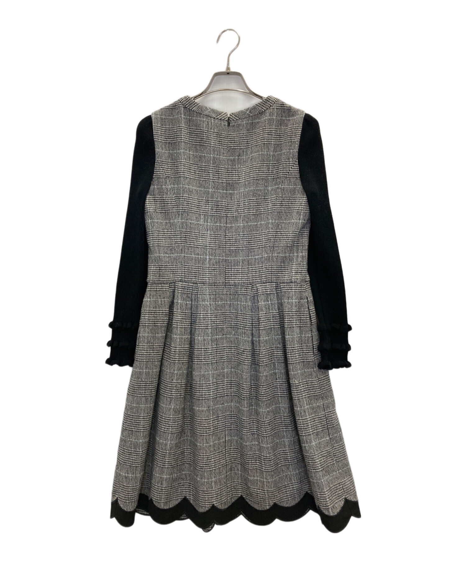 エムズグレイシー38長袖ワンピース M'S GRACY（エムズグレイシー） 長袖ワンピース 38 グレー レディース